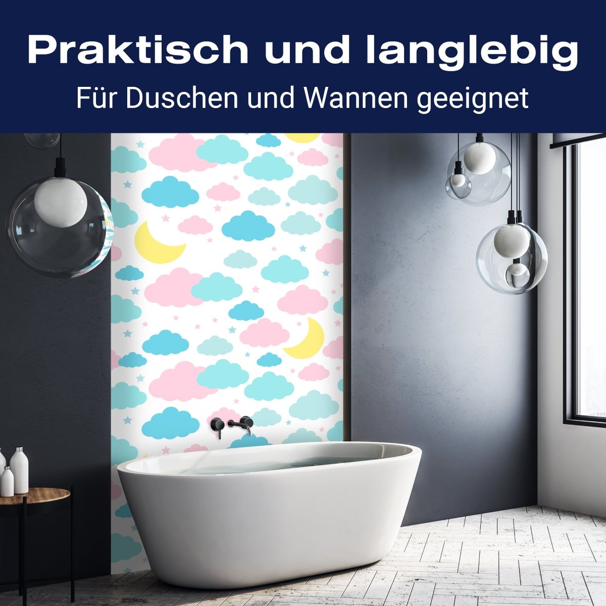Duschwand Pastellfarbene Nacht M0996 entdecken - Bild 3 Duschwand Pastellfarbene Nacht M0996 entdecken - Bild 3