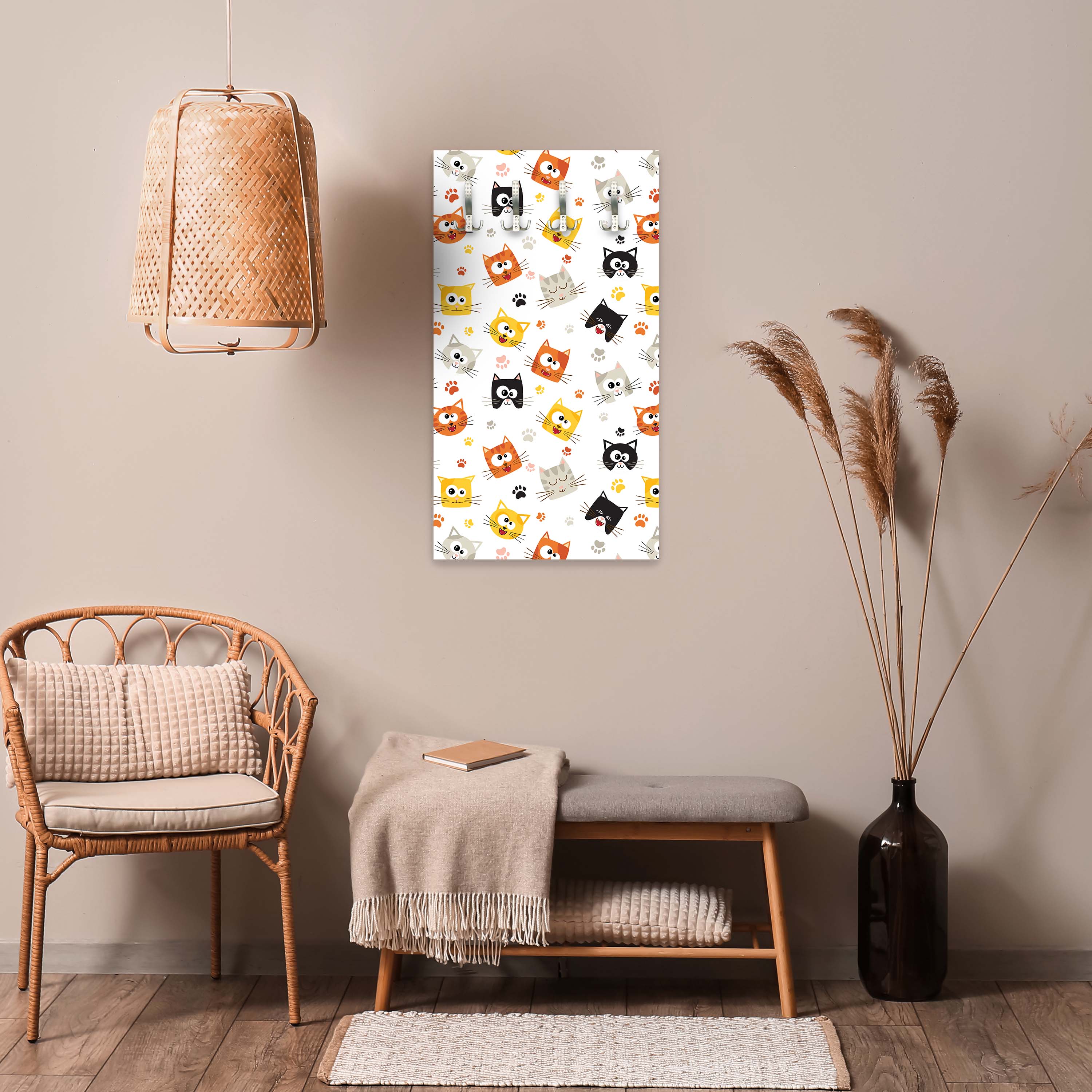 Garderobe Lustige Kätzchen M0997 entdecken - Bild 2 Garderobe Lustige Kätzchen M0997 entdecken - Bild 2