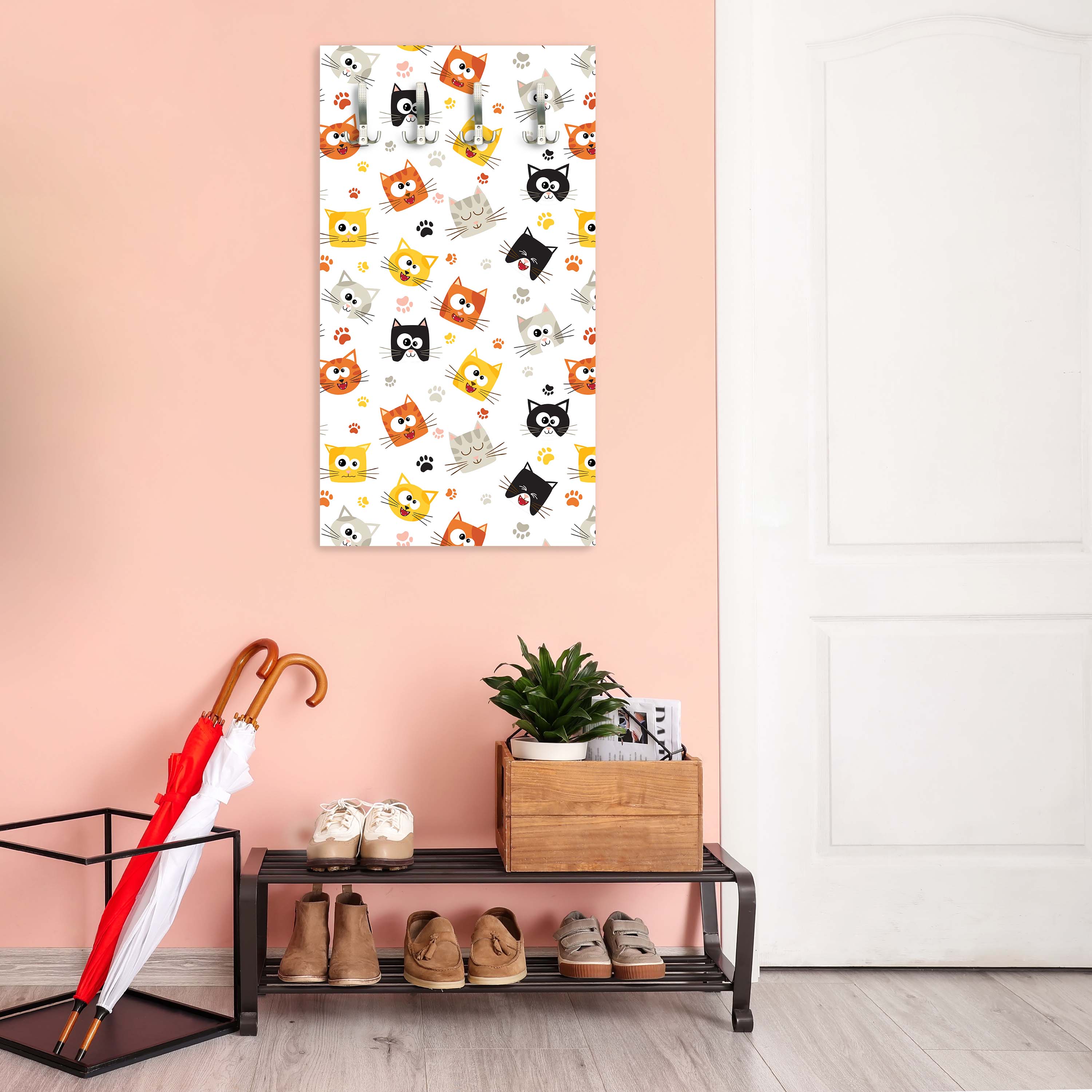 Garderobe Lustige Kätzchen M0997 entdecken - Bild 6 Garderobe Lustige Kätzchen M0997 entdecken - Bild 6