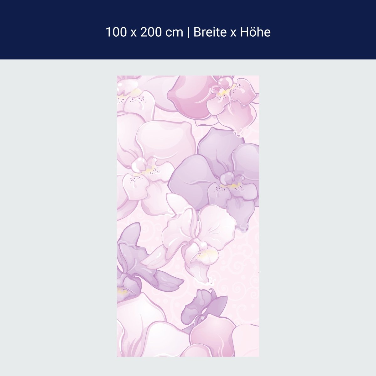 Duschwand Elegantes Blumenmotiv M0998 Duschwand Elegantes Blumenmotiv M0998