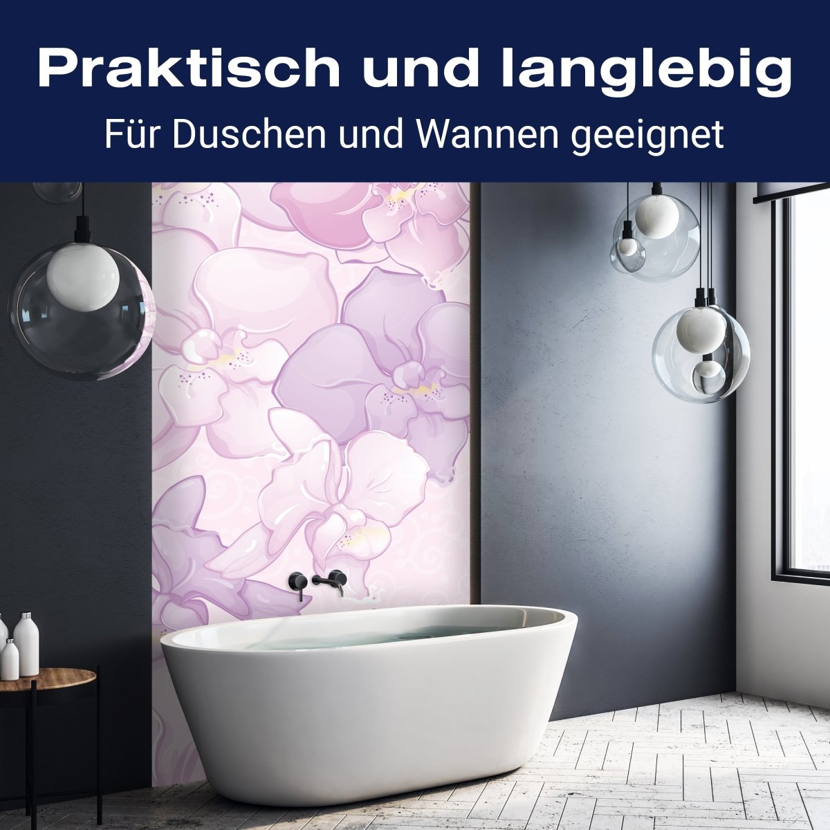 Duschwand Elegantes Blumenmotiv M0998 entdecken - Bild 3 Duschwand Elegantes Blumenmotiv M0998 entdecken - Bild 3