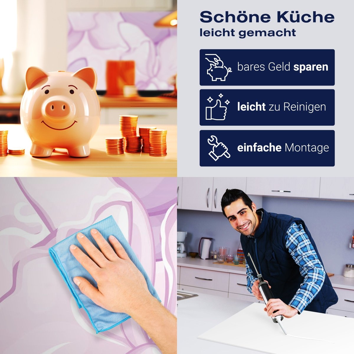 Küchenrückwand Elegantes Blumenmotiv M0998 entdecken - Bild 7 Küchenrückwand Elegantes Blumenmotiv M0998 entdecken - Bild 7