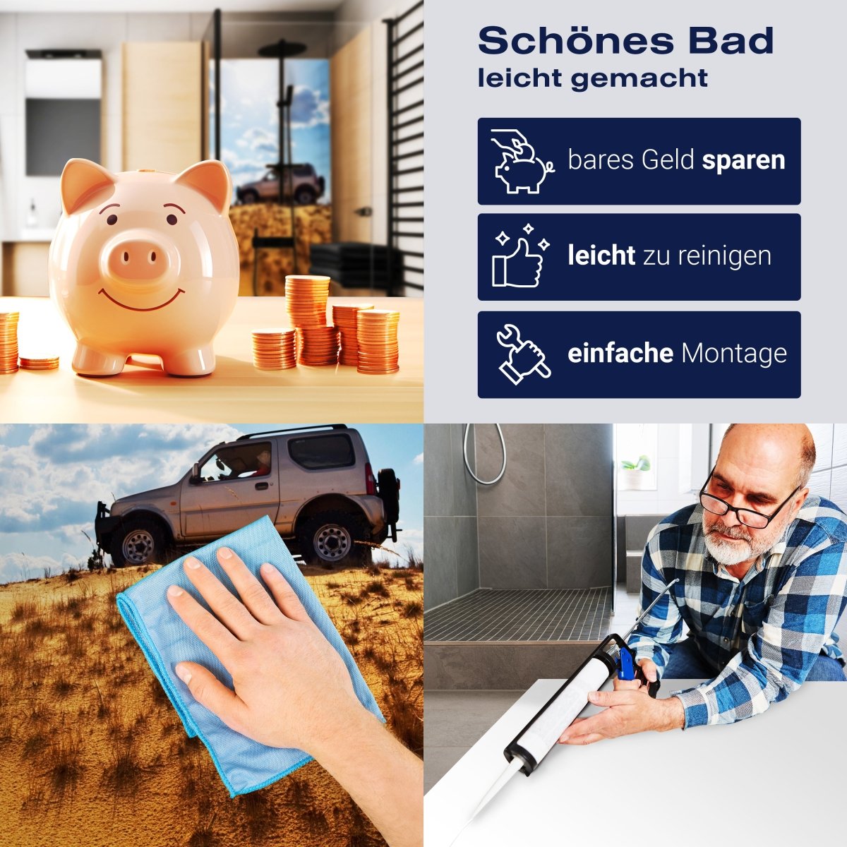 Duschwand Jeep Fahrt M1002 entdecken - Bild 7 Duschwand Jeep Fahrt M1002 entdecken - Bild 7