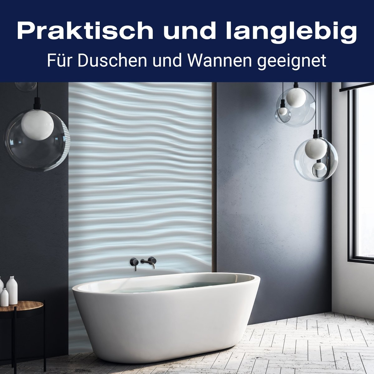 Duschwand Abstrakte weiße Holztextur M1006 entdecken - Bild 3 Duschwand Abstrakte weiße Holztextur M1006 entdecken - Bild 3