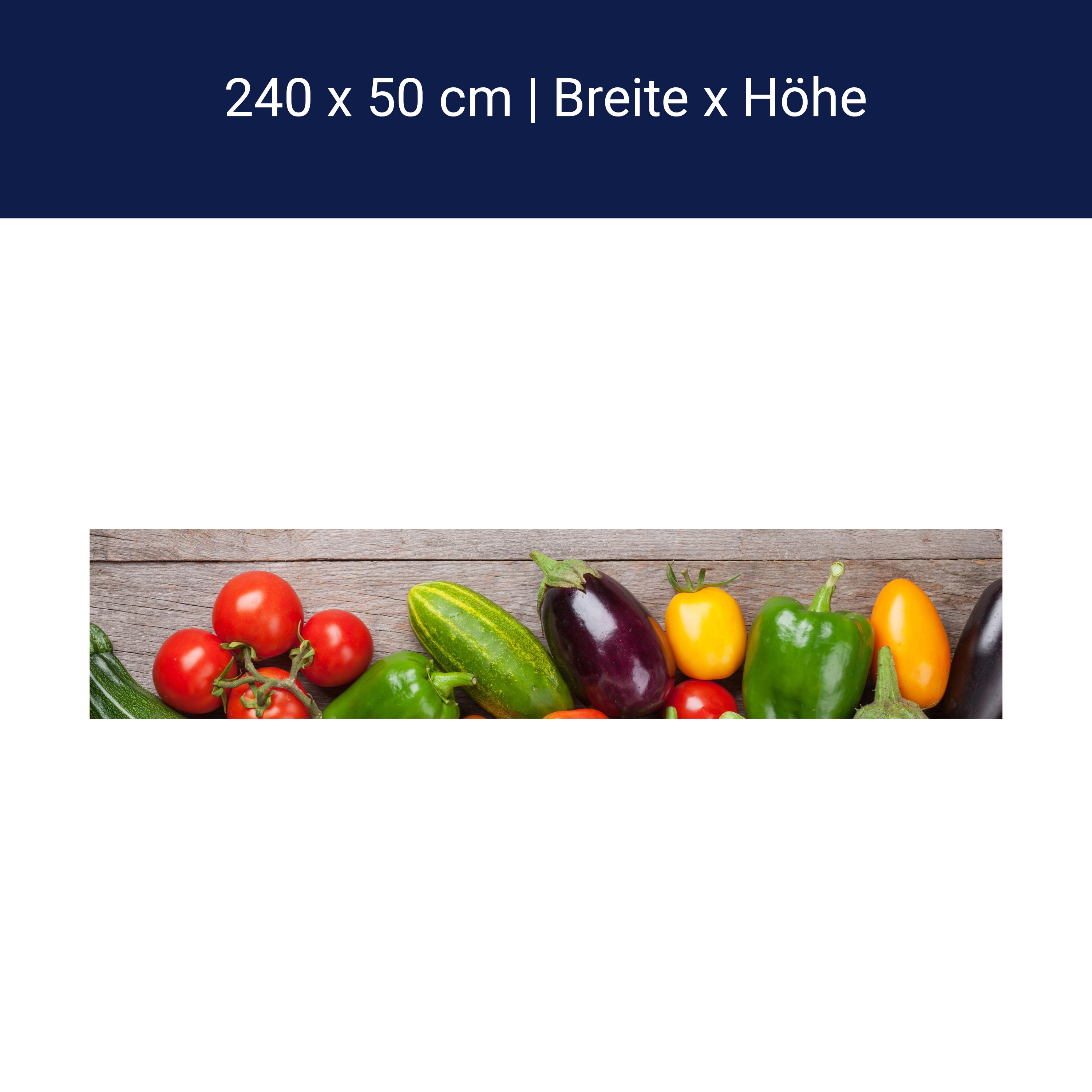 Küchenrückwand Frisches Gartengemüse M1011 Küchenrückwand Frisches Gartengemüse M1011