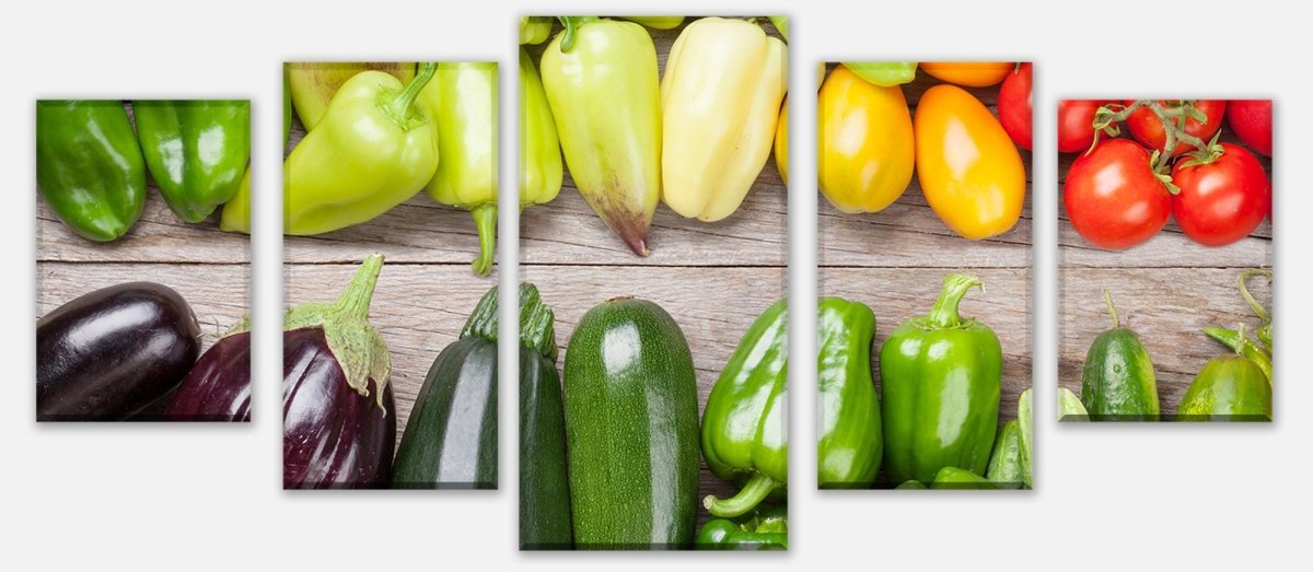 Leinwandbild Mehrteiler Frischgemüse auf einem Holztisch M1012 entdecken - Bild 1 Leinwandbild Mehrteiler Frischgemüse auf einem Holztisch M1012 entdecken - Bild 1