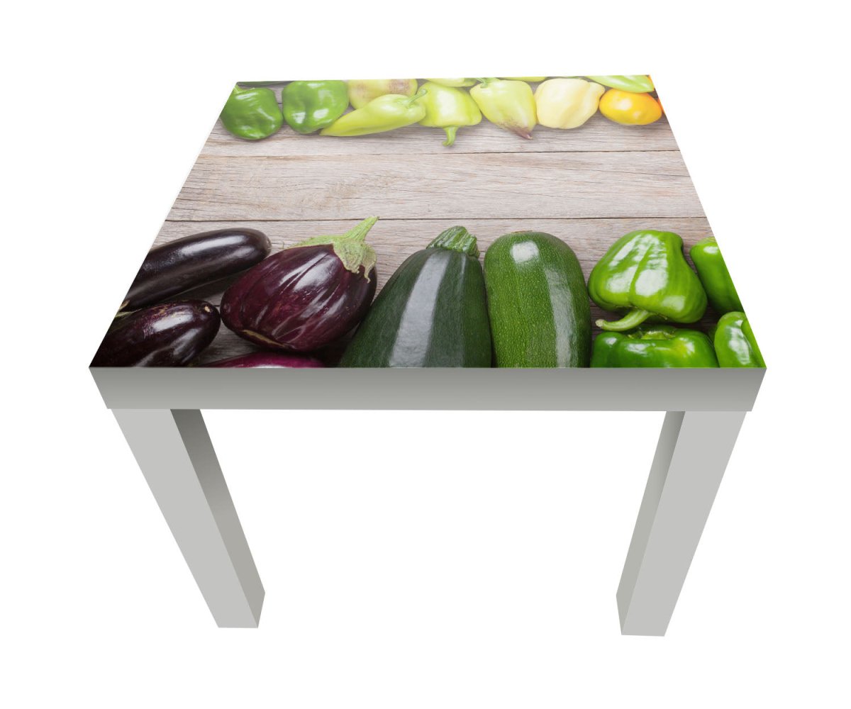 Beistelltisch Frischgemüse auf einem Holztisch M1012 entdecken - Bild 1 Beistelltisch Frischgemüse auf einem Holztisch M1012 entdecken - Bild 1