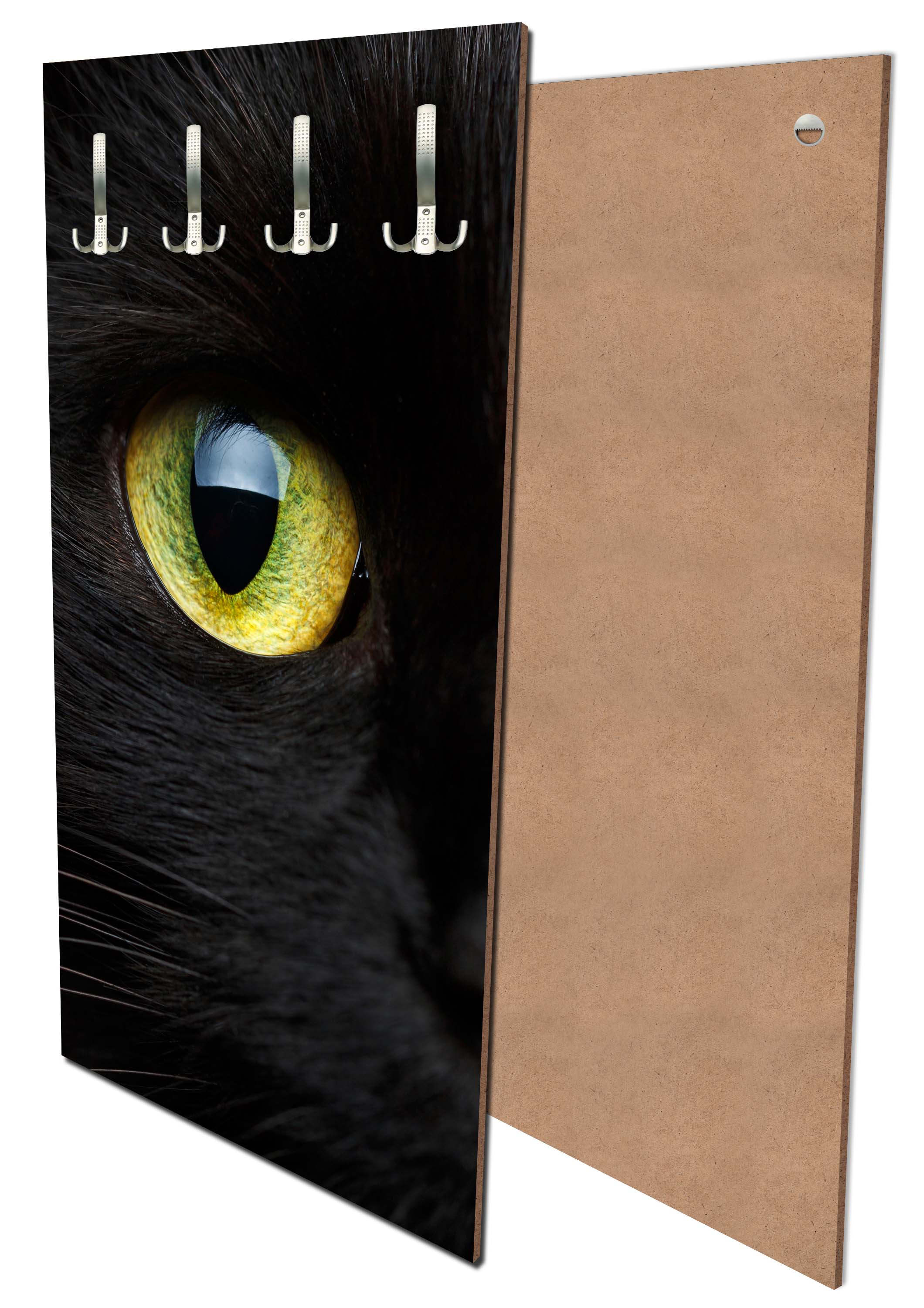 Garderobe Nahaufnahme der schwarzen Katze M1013 entdecken - Bild 1 Garderobe Nahaufnahme der schwarzen Katze M1013 entdecken - Bild 1