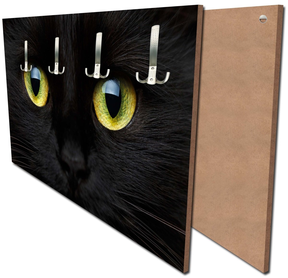 Garderobe Nahaufnahme der schwarzen Katze M1013 Garderobe Nahaufnahme der schwarzen Katze M1013