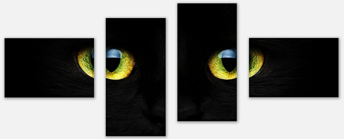 Leinwandbild Mehrteiler Mysteriöse Katzenaugen M1015 Leinwandbild Mehrteiler Mysteriöse Katzenaugen M1015