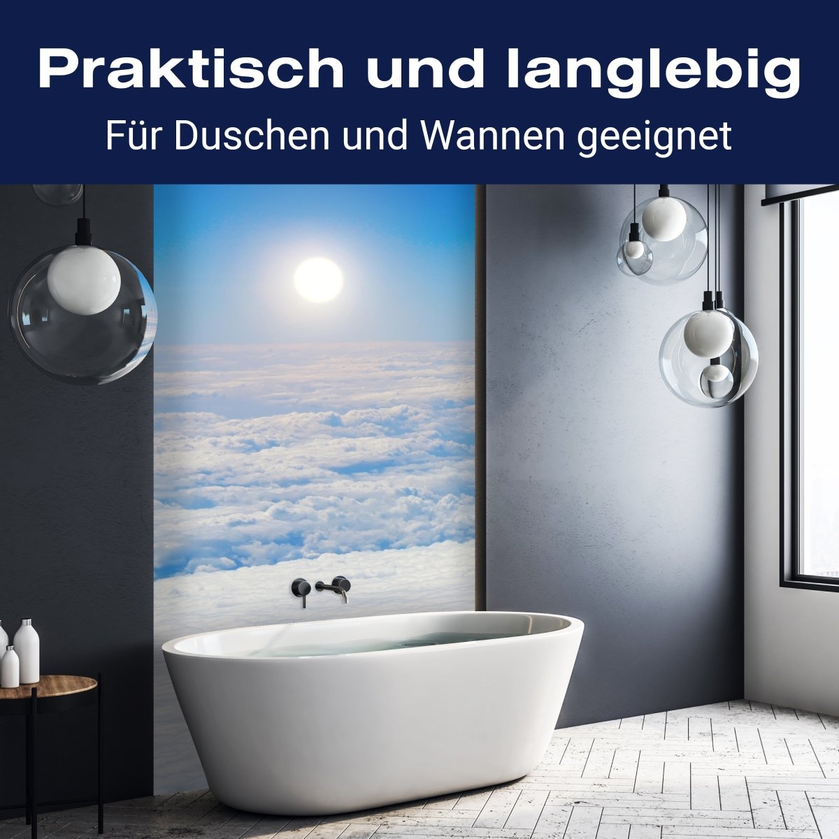 Duschwand Wolkenboden M1016 entdecken - Bild 3 Duschwand Wolkenboden M1016 entdecken - Bild 3