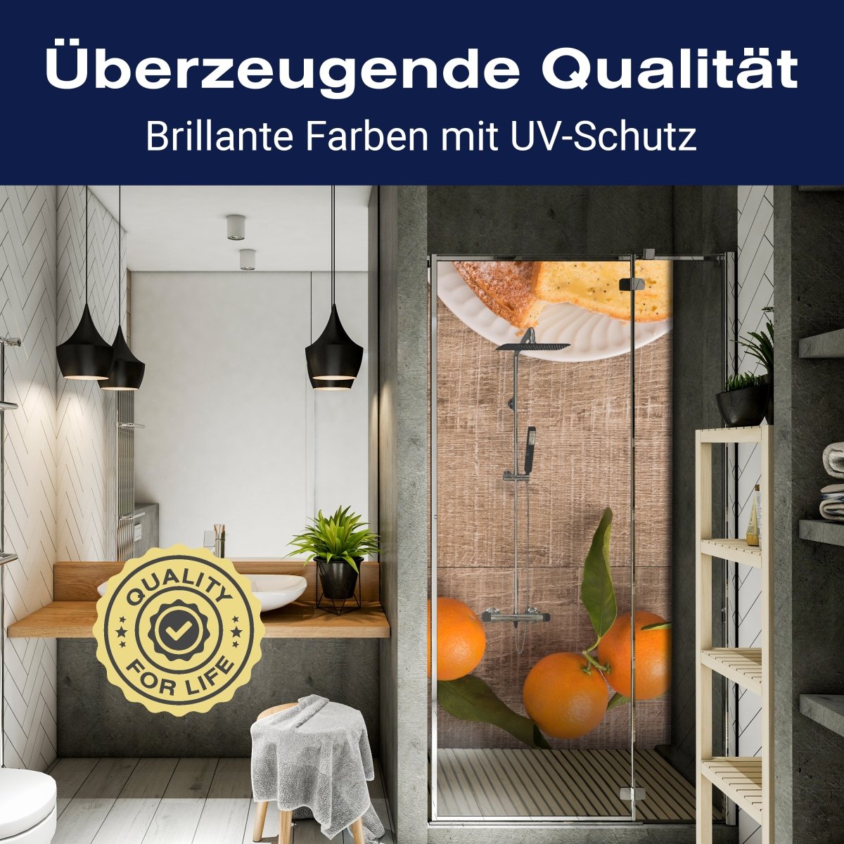 Duschwand Frische Clementinen und Kuchen M1018 entdecken - Bild 2 Duschwand Frische Clementinen und Kuchen M1018 entdecken - Bild 2