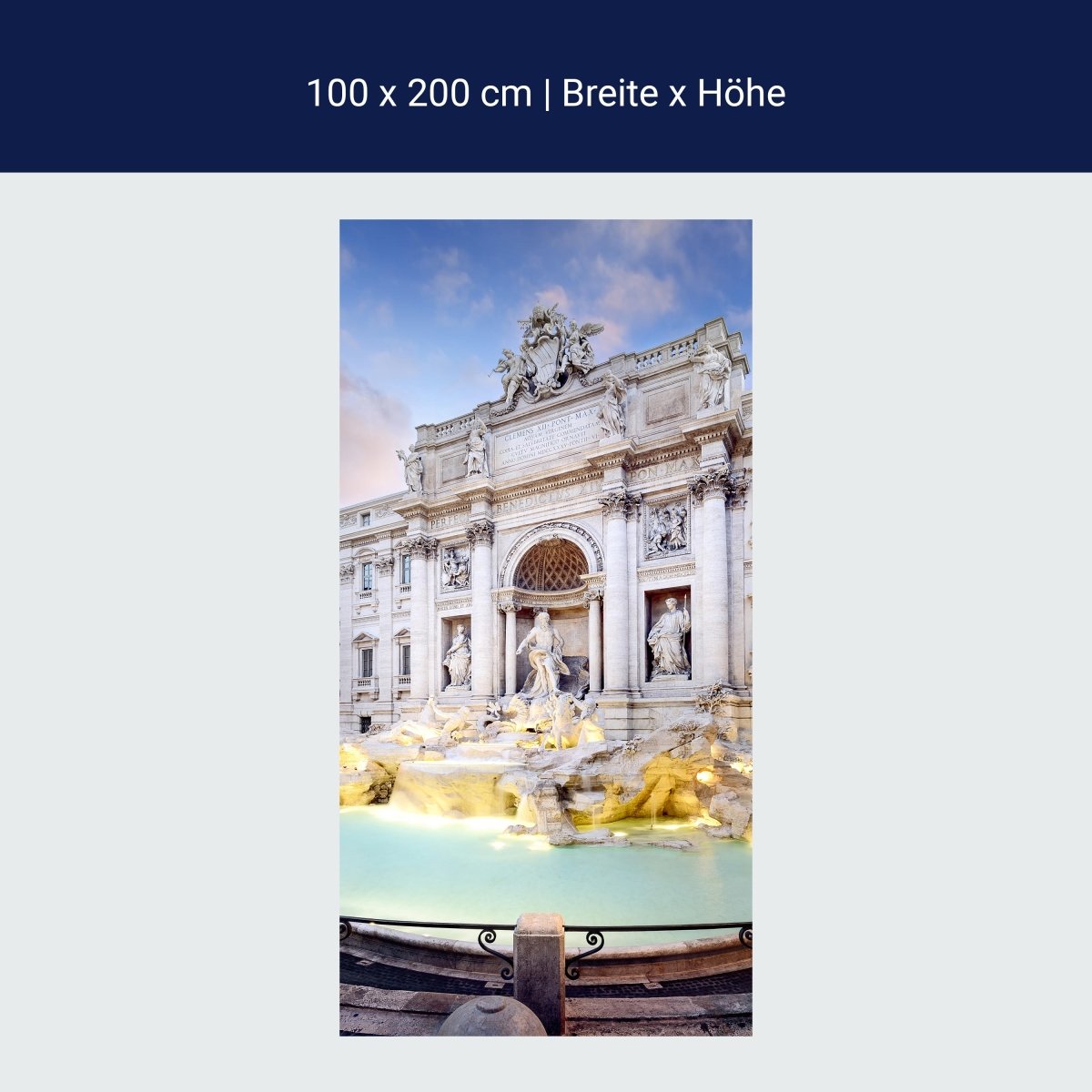 Duschwand Trevi-Brunnen, Rom M1024 Duschwand Trevi-Brunnen, Rom M1024