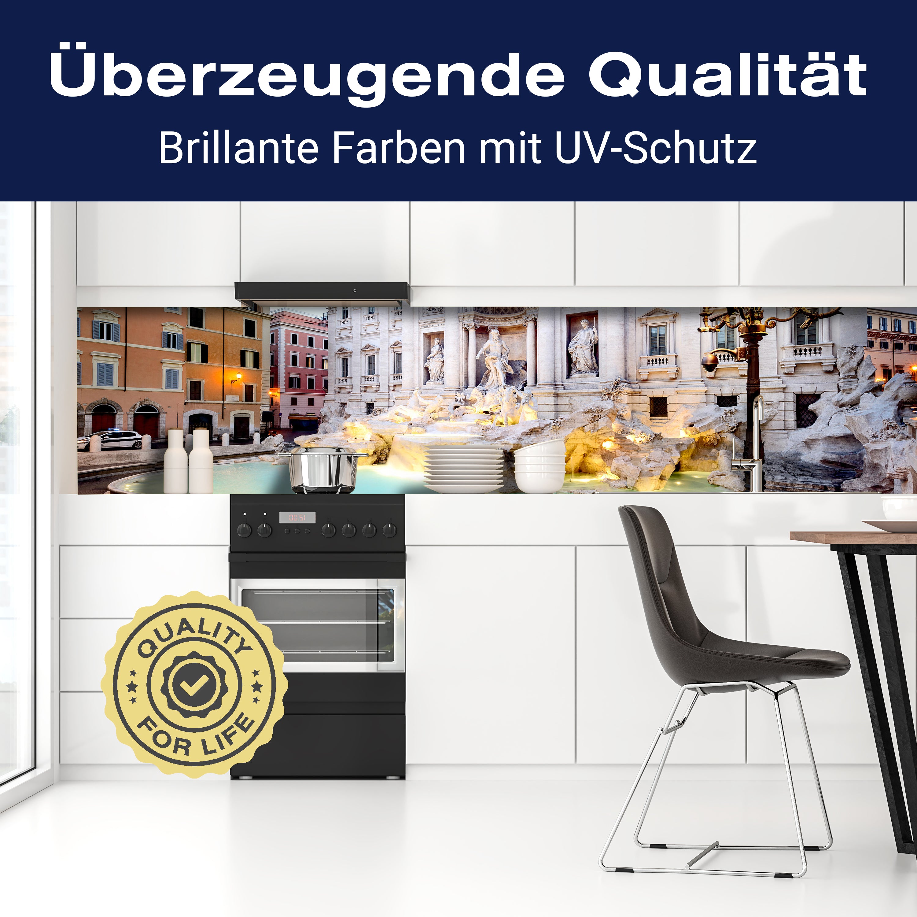 Küchenrückwand Trevi-Brunnen, Rom M1024 entdecken - Bild 2 Küchenrückwand Trevi-Brunnen, Rom M1024 entdecken - Bild 2