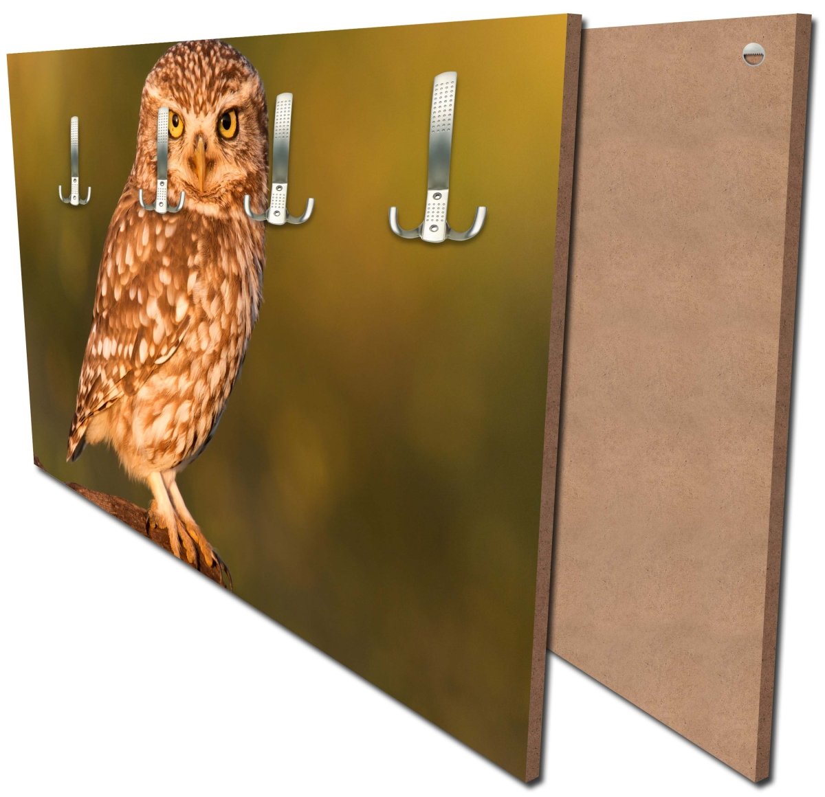 Garderobe Kleine Eule auf einem Baumstamm M1026 Garderobe Kleine Eule auf einem Baumstamm M1026