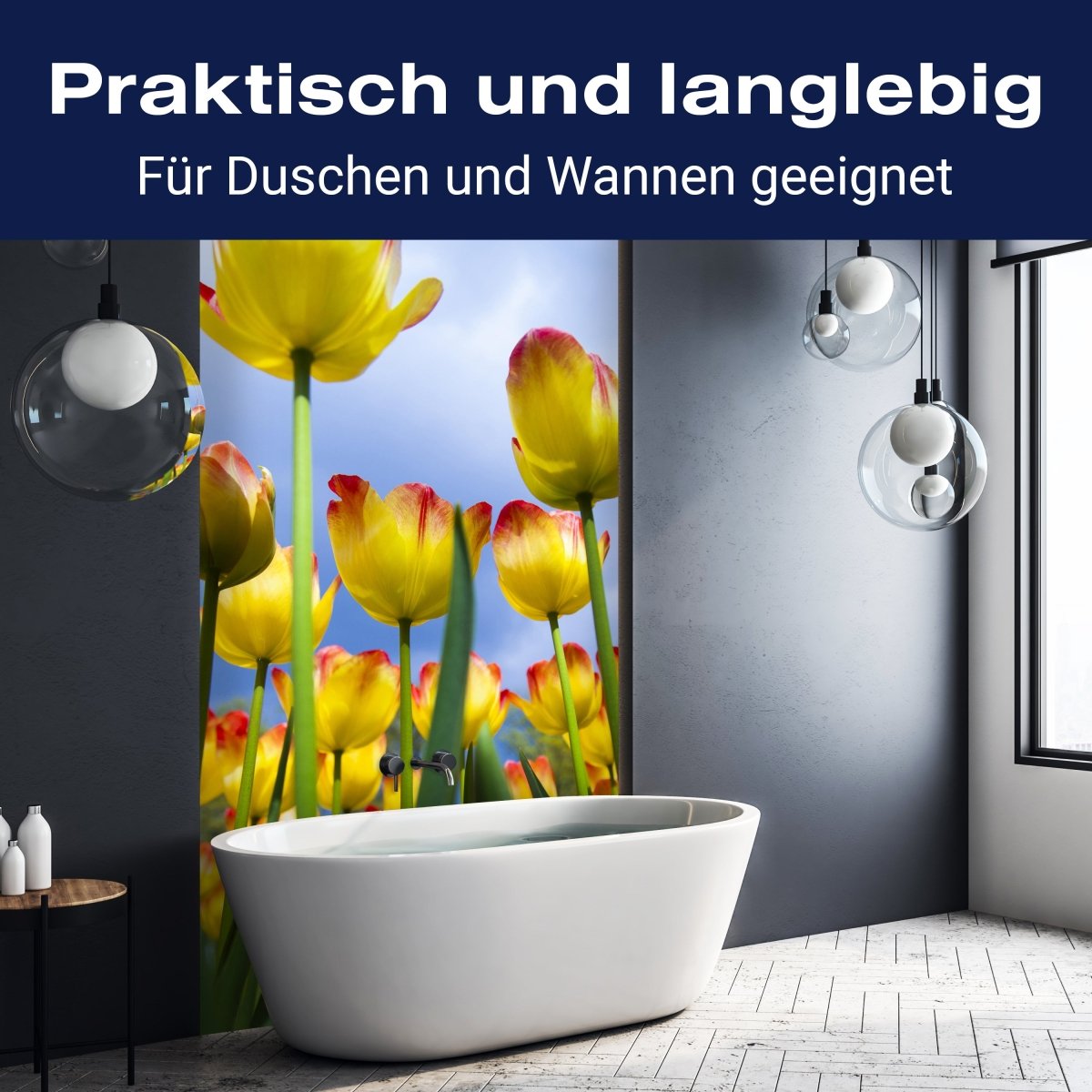 Duschwand Tulpen M1029 entdecken - Bild 3 Duschwand Tulpen M1029 entdecken - Bild 3