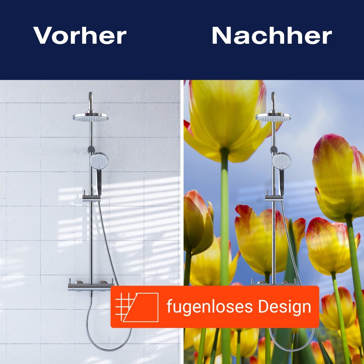 Duschwand Tulpen M1029 entdecken - Bild 9 Duschwand Tulpen M1029 entdecken - Bild 9