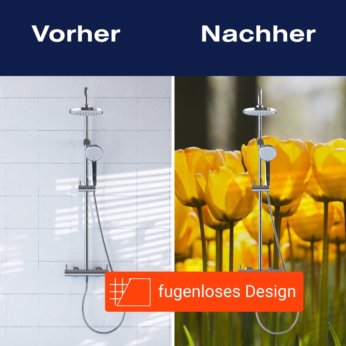 Duschwand Tulpen im Garten M1030 entdecken - Bild 9 Duschwand Tulpen im Garten M1030 entdecken - Bild 9