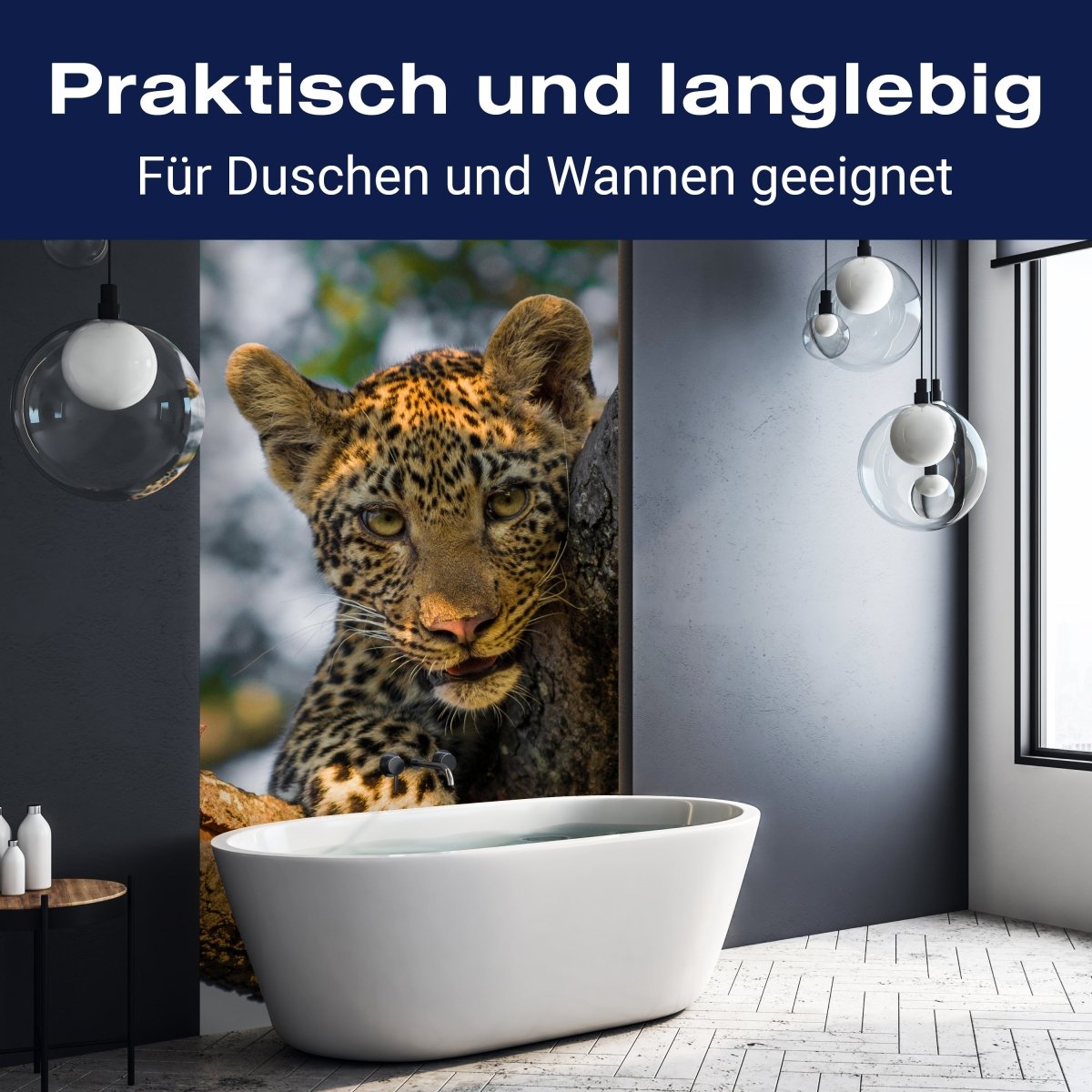 Duschwand Leopard in Südafrika M1032 entdecken - Bild 3 Duschwand Leopard in Südafrika M1032 entdecken - Bild 3