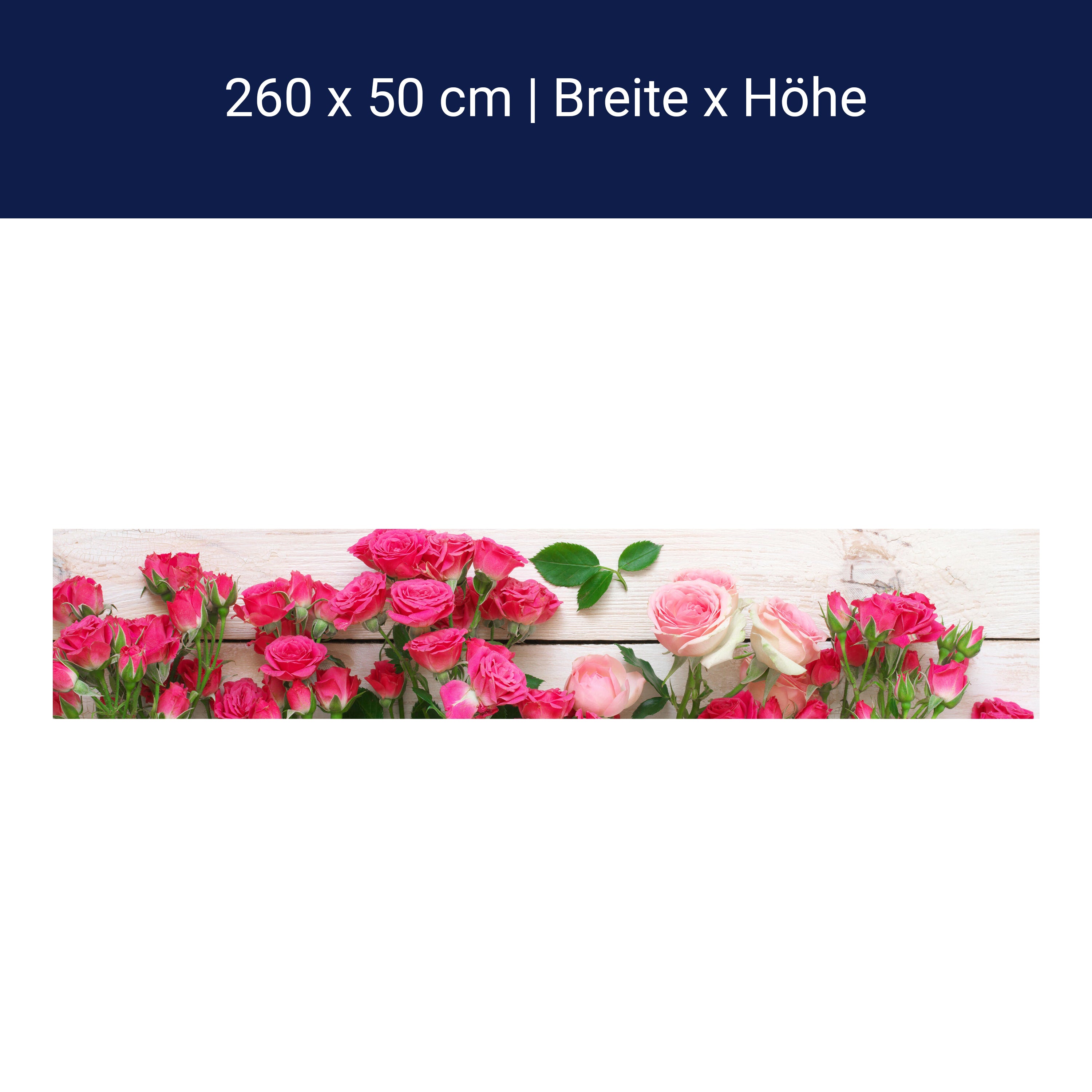 Küchenrückwand Rosa und karminrote Rosen M1034 Küchenrückwand Rosa und karminrote Rosen M1034