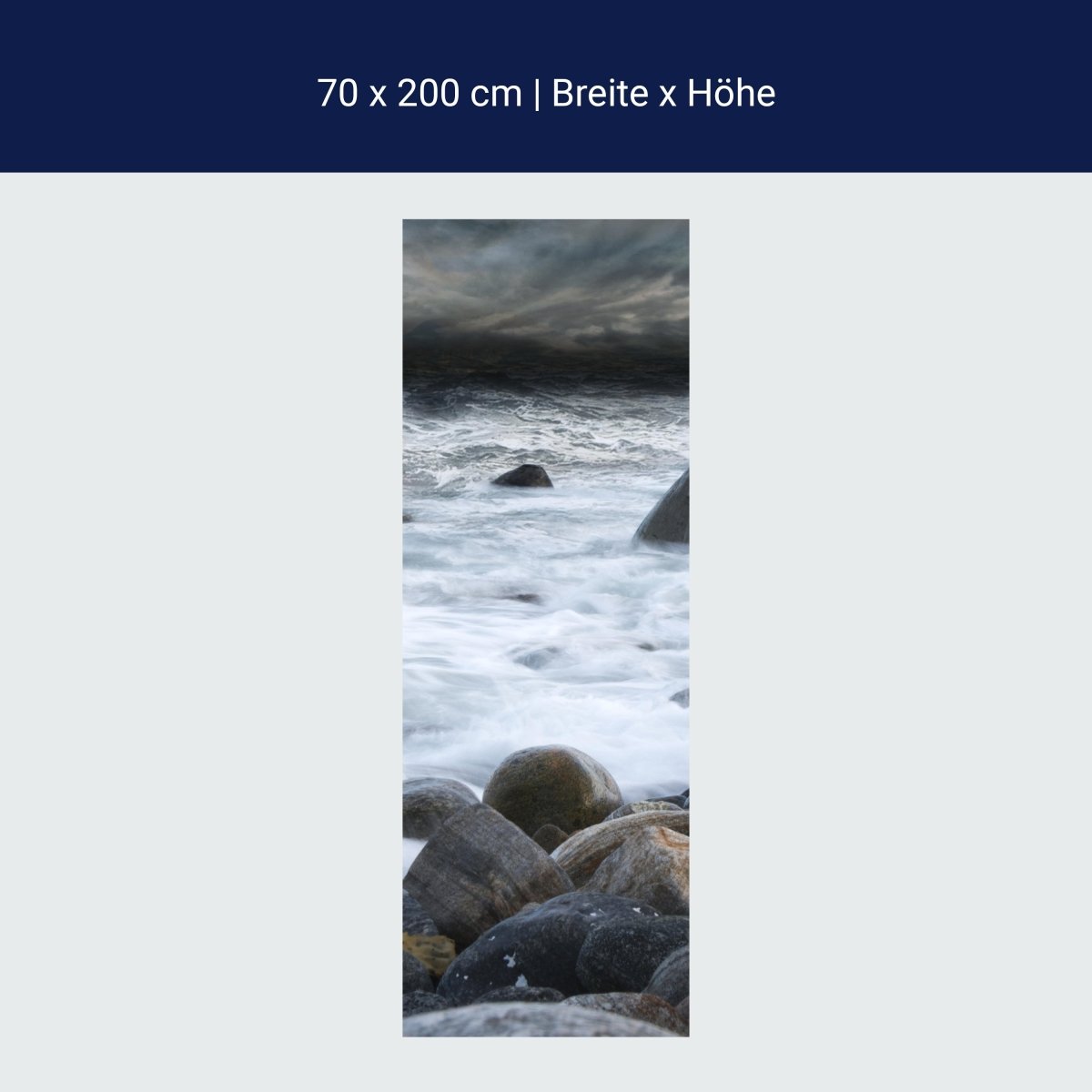 Duschwand Stürmisches Wetter in Alnes M1042 Duschwand Stürmisches Wetter in Alnes M1042