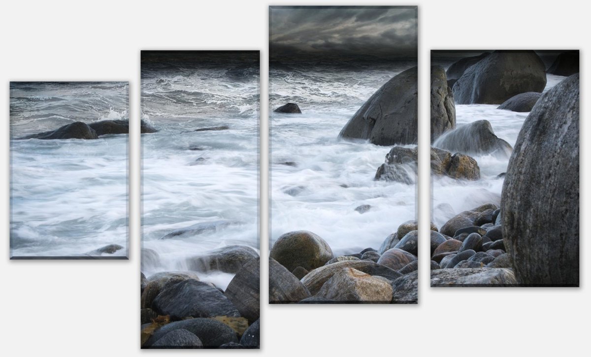 Leinwandbild Mehrteiler Stürmisches Wetter in Alnes, Giske M1042 Leinwandbild Mehrteiler Stürmisches Wetter in Alnes, Giske M1042