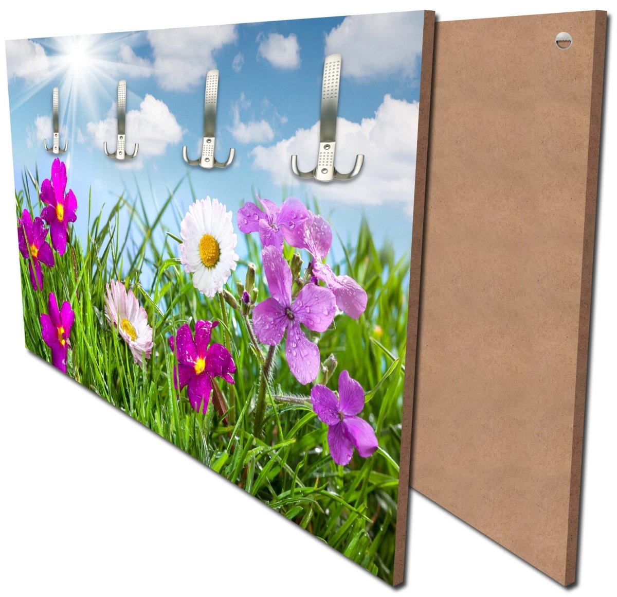 Garderobe Blühende Wiese unter blauem Himmel M1044 Garderobe Blühende Wiese unter blauem Himmel M1044
