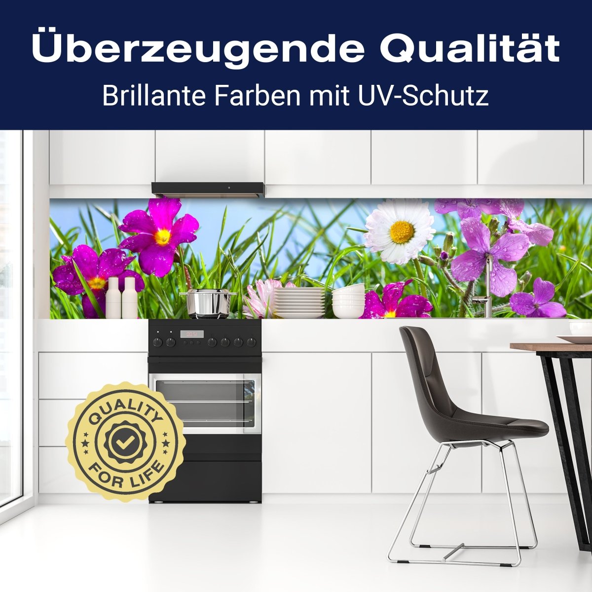 Küchenrückwand Blühende Wiese unter blauem Himmel M1044 entdecken - Bild 2 Küchenrückwand Blühende Wiese unter blauem Himmel M1044 entdecken - Bild 2