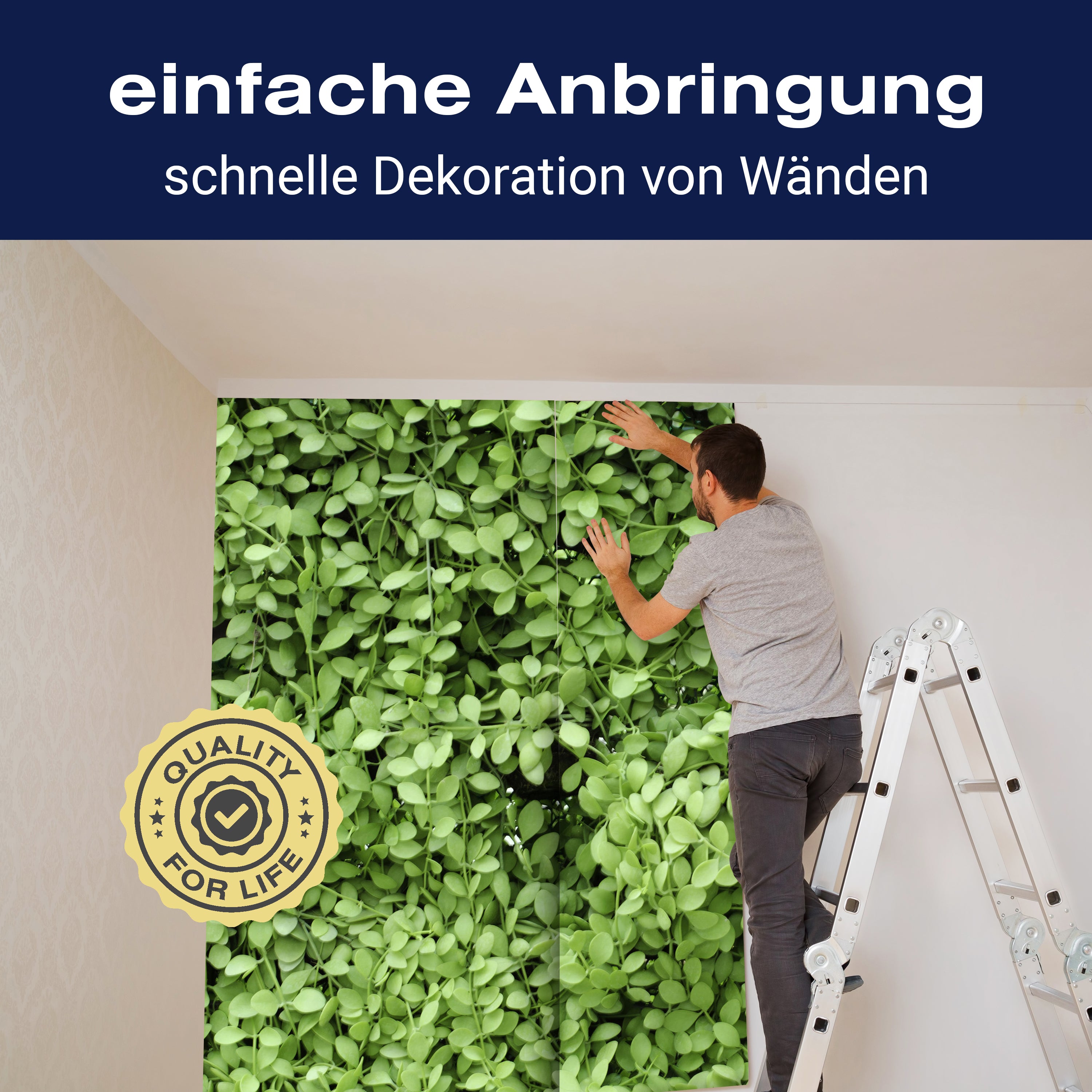 Fototapete Grüne Blätter Wand M1045 - Bild 3 Fototapete Grüne Blätter Wand M1045 - Bild 3