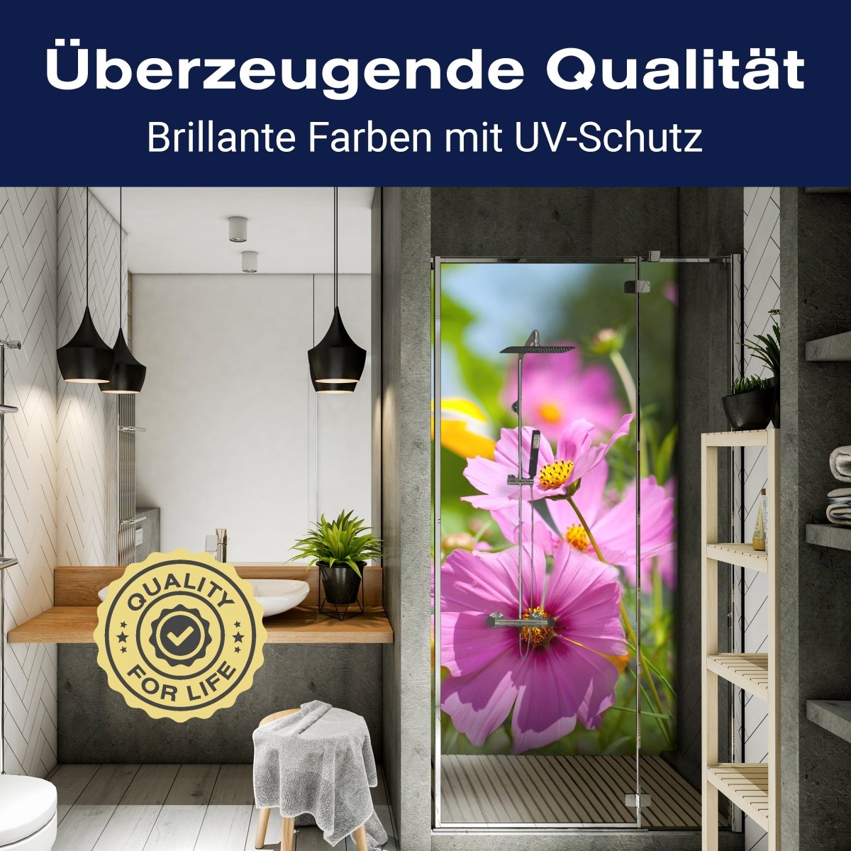 Duschwand Schöne Frühlingsblumen M1048 entdecken - Bild 2 Duschwand Schöne Frühlingsblumen M1048 entdecken - Bild 2