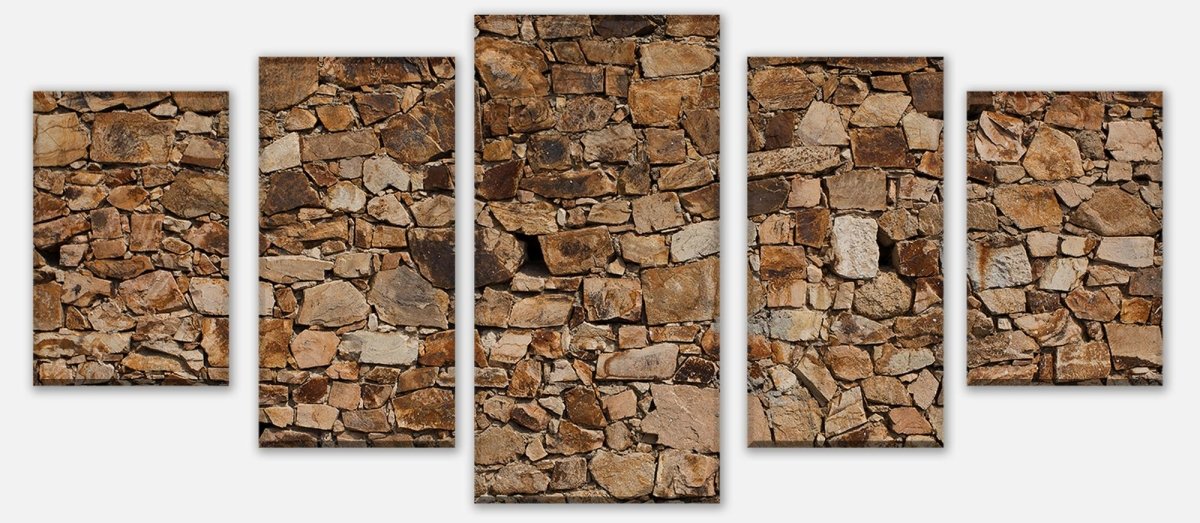 Leinwandbild Mehrteiler Robuste alte Mauer M1052 entdecken - Bild 1 Leinwandbild Mehrteiler Robuste alte Mauer M1052 entdecken - Bild 1