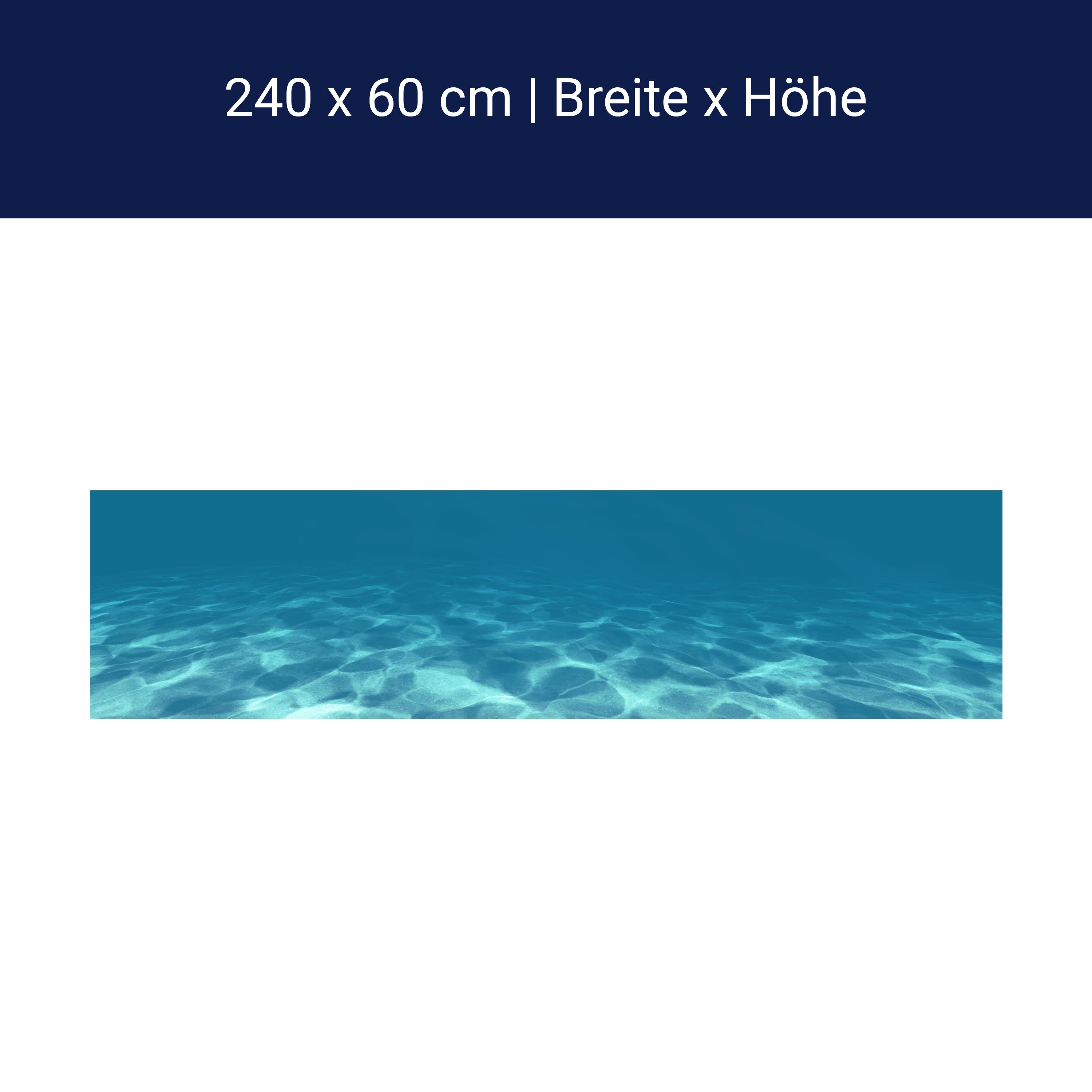 Küchenrückwand Hellblau unter Wasser M1053 Küchenrückwand Hellblau unter Wasser M1053