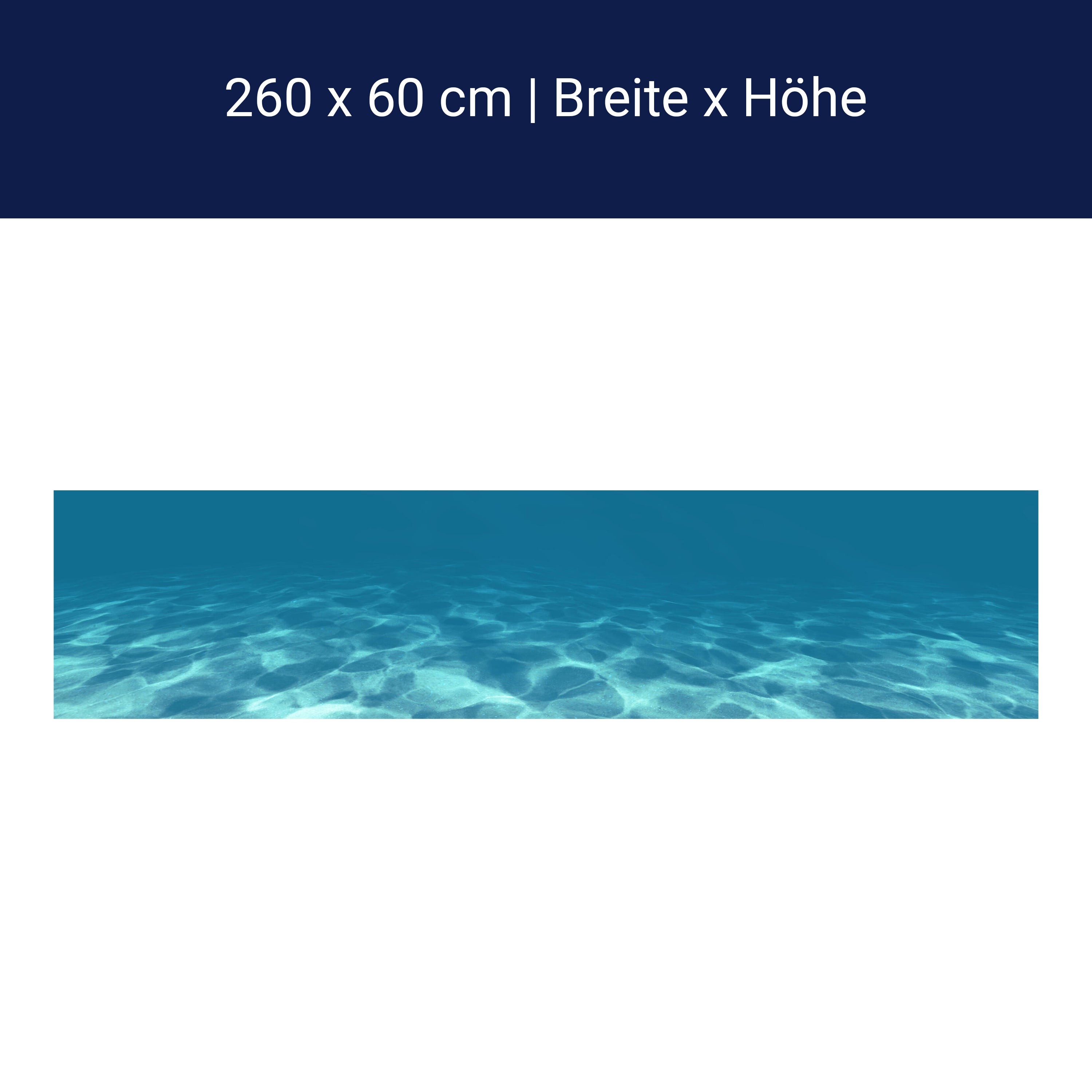 Küchenrückwand Hellblau unter Wasser M1053 Küchenrückwand Hellblau unter Wasser M1053