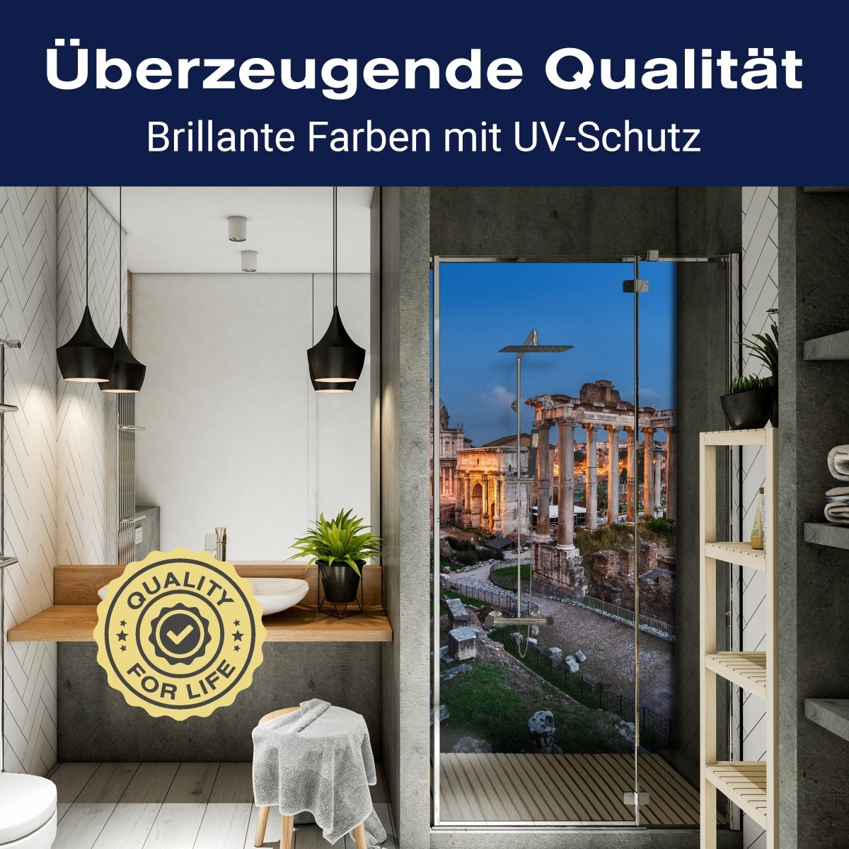 Duschwand Panorama des römischen Forums M1056 entdecken - Bild 2 Duschwand Panorama des römischen Forums M1056 entdecken - Bild 2