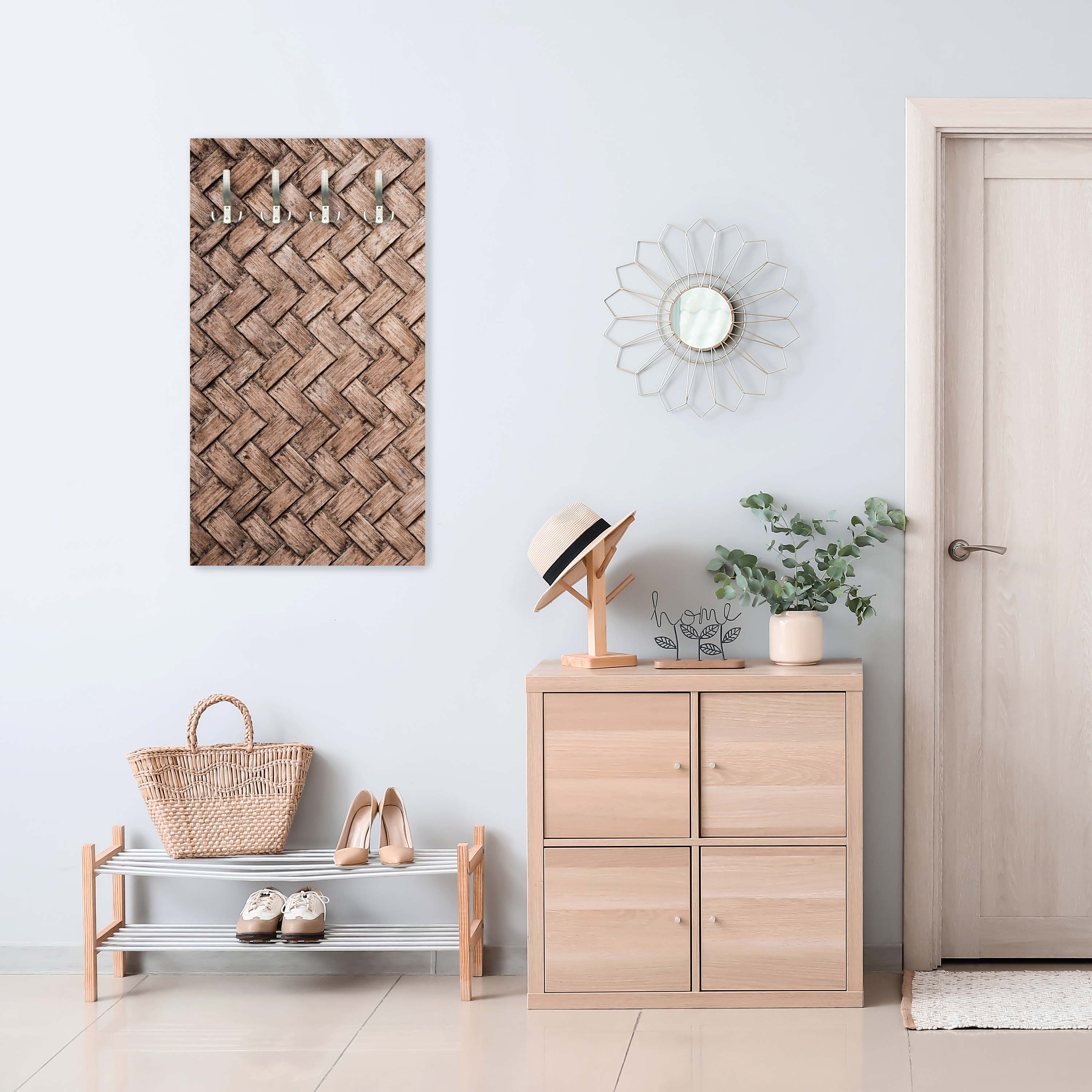 Garderobe Gewebtes Holz M1062 entdecken - Bild 2 Garderobe Gewebtes Holz M1062 entdecken - Bild 2