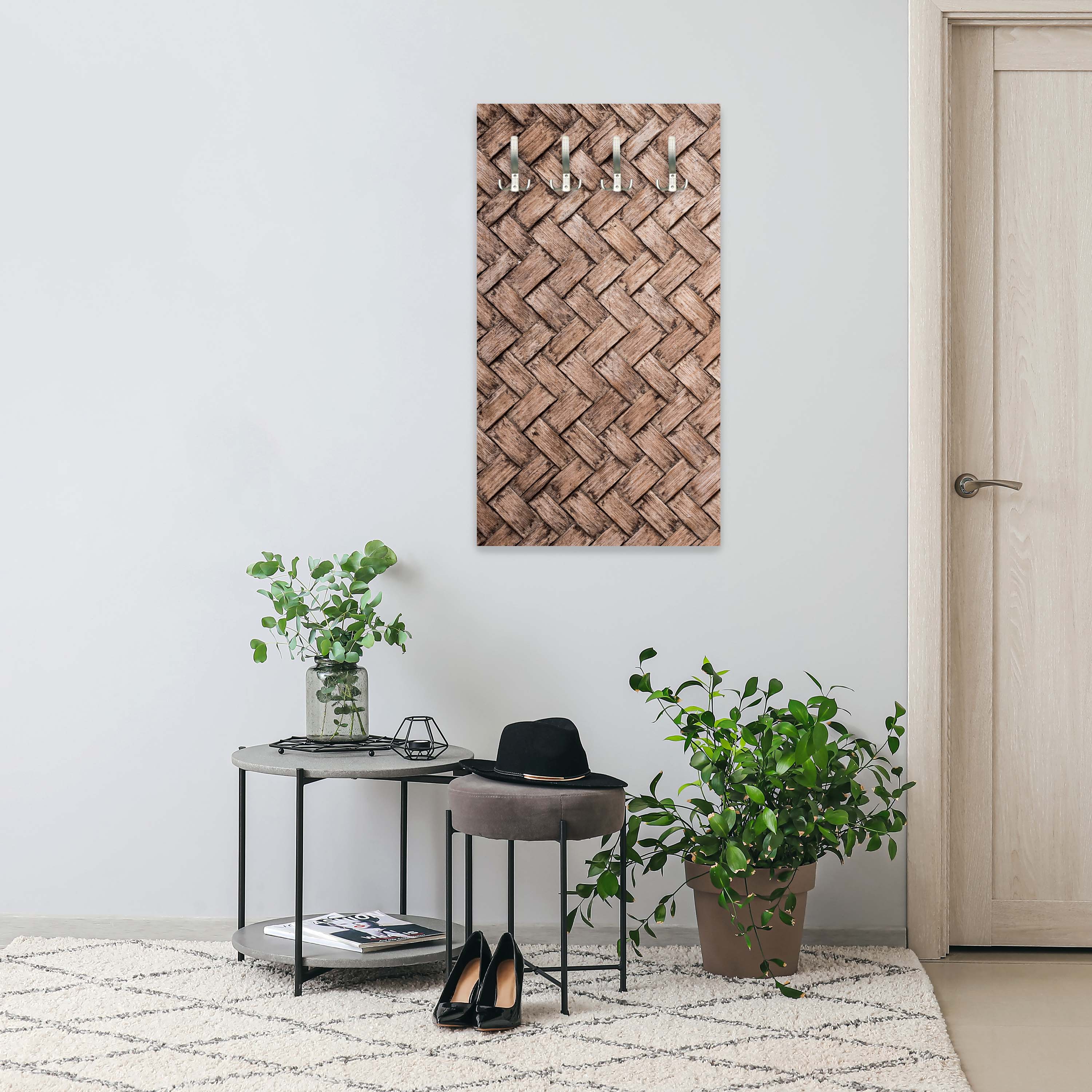 Garderobe Gewebtes Holz M1062 entdecken - Bild 3 Garderobe Gewebtes Holz M1062 entdecken - Bild 3