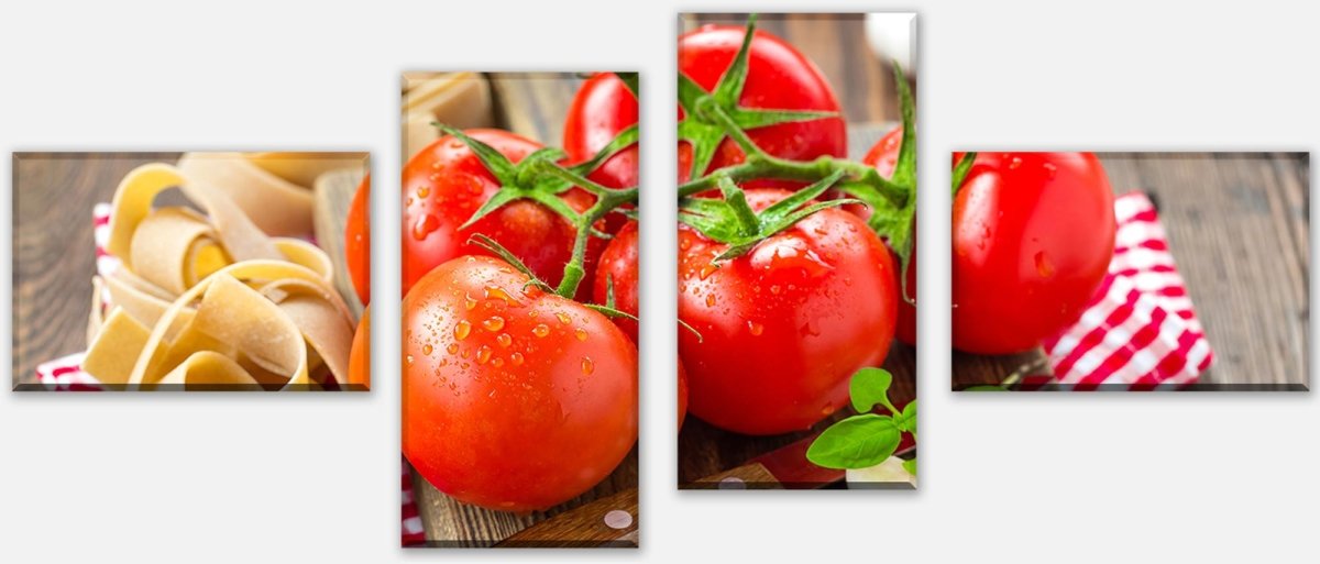 Leinwandbild Mehrteiler Tomaten und Nudeln M1064 Leinwandbild Mehrteiler Tomaten und Nudeln M1064