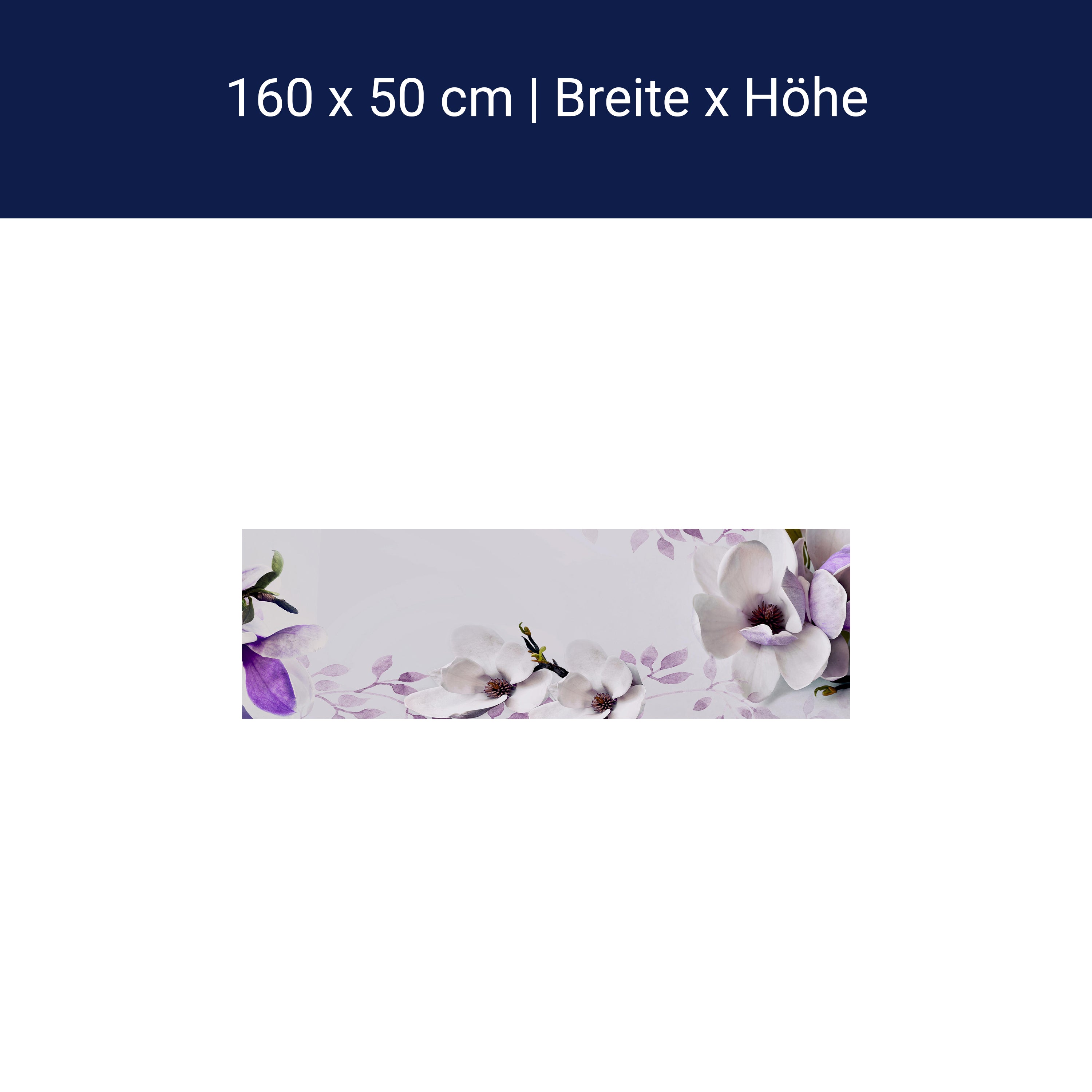 Küchenrückwand Blumen Violett Glas M1069 Küchenrückwand Blumen Violett Glas M1069