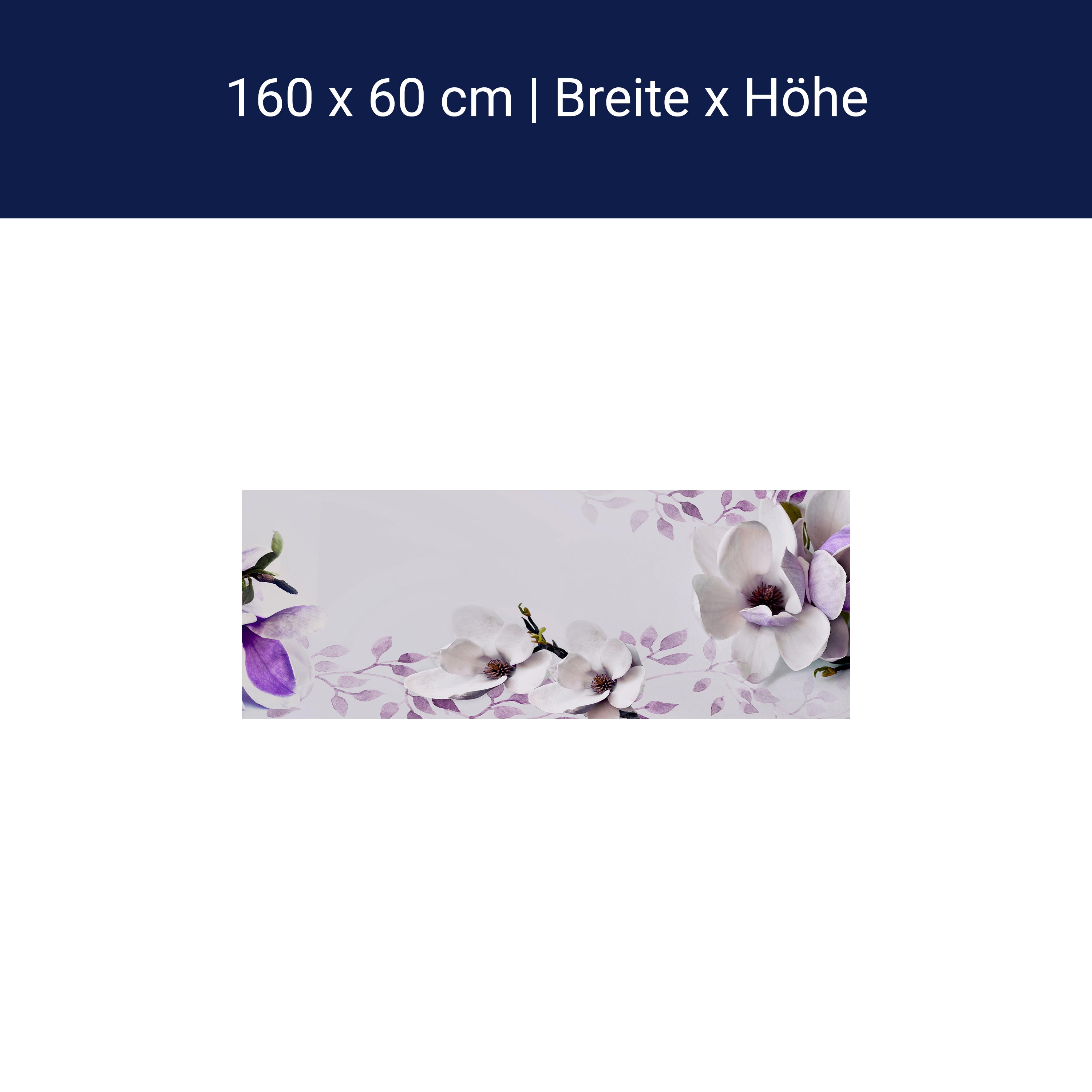 Küchenrückwand Blumen Violett Glas M1069 Küchenrückwand Blumen Violett Glas M1069
