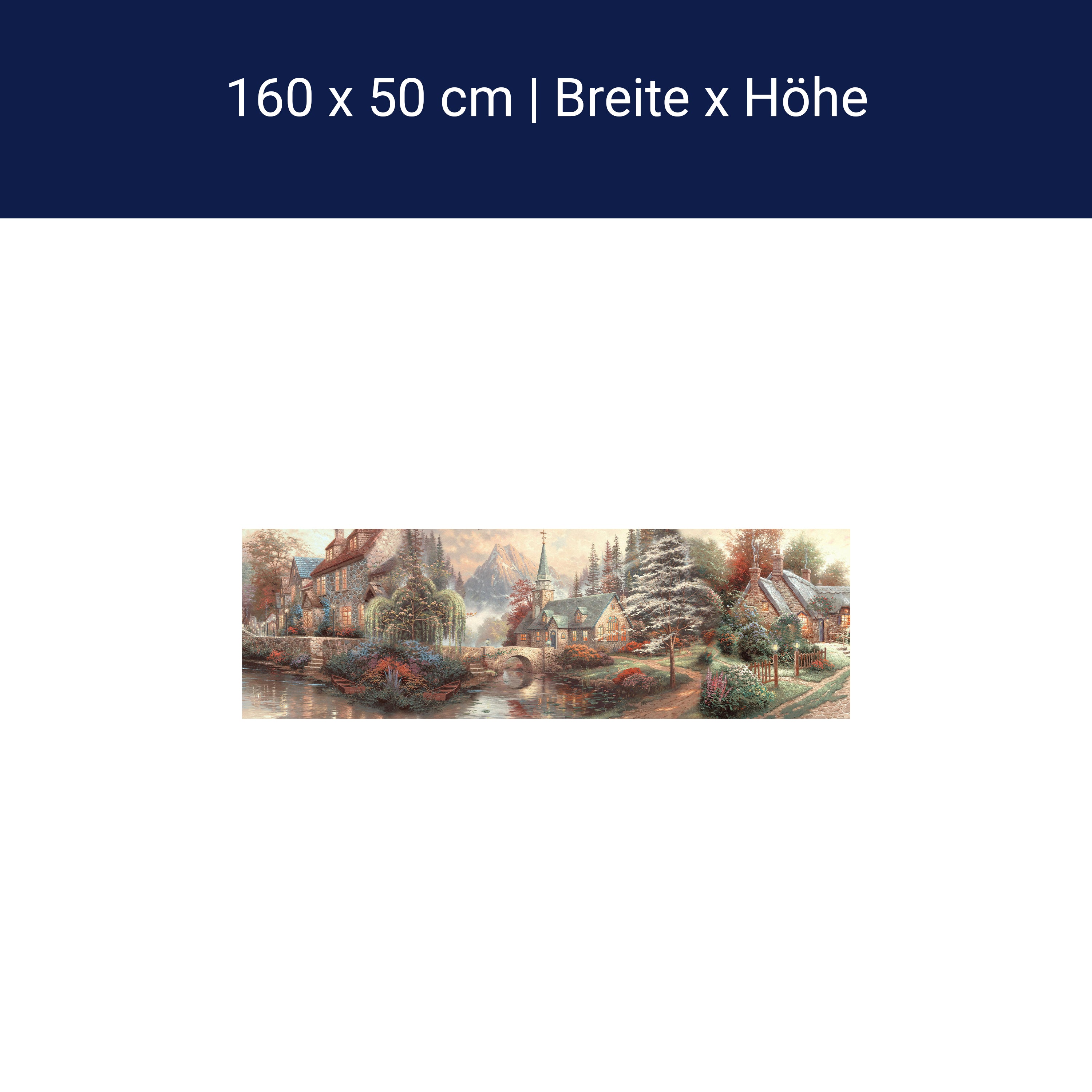 Küchenrückwand Stadt Kirche fluss Brücke Bergen wald M1076 Küchenrückwand Stadt Kirche fluss Brücke Bergen wald M1076