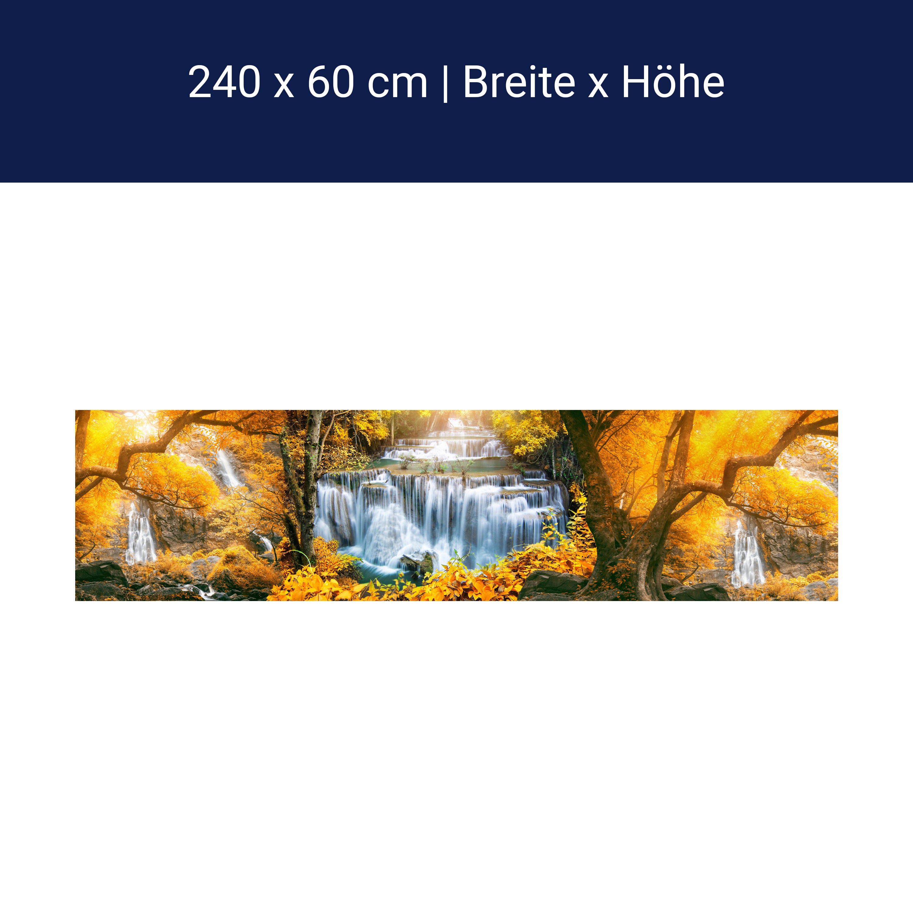 Küchenrückwand Wasserfälle Bäum Herbst Gold M1082 Küchenrückwand Wasserfälle Bäum Herbst Gold M1082