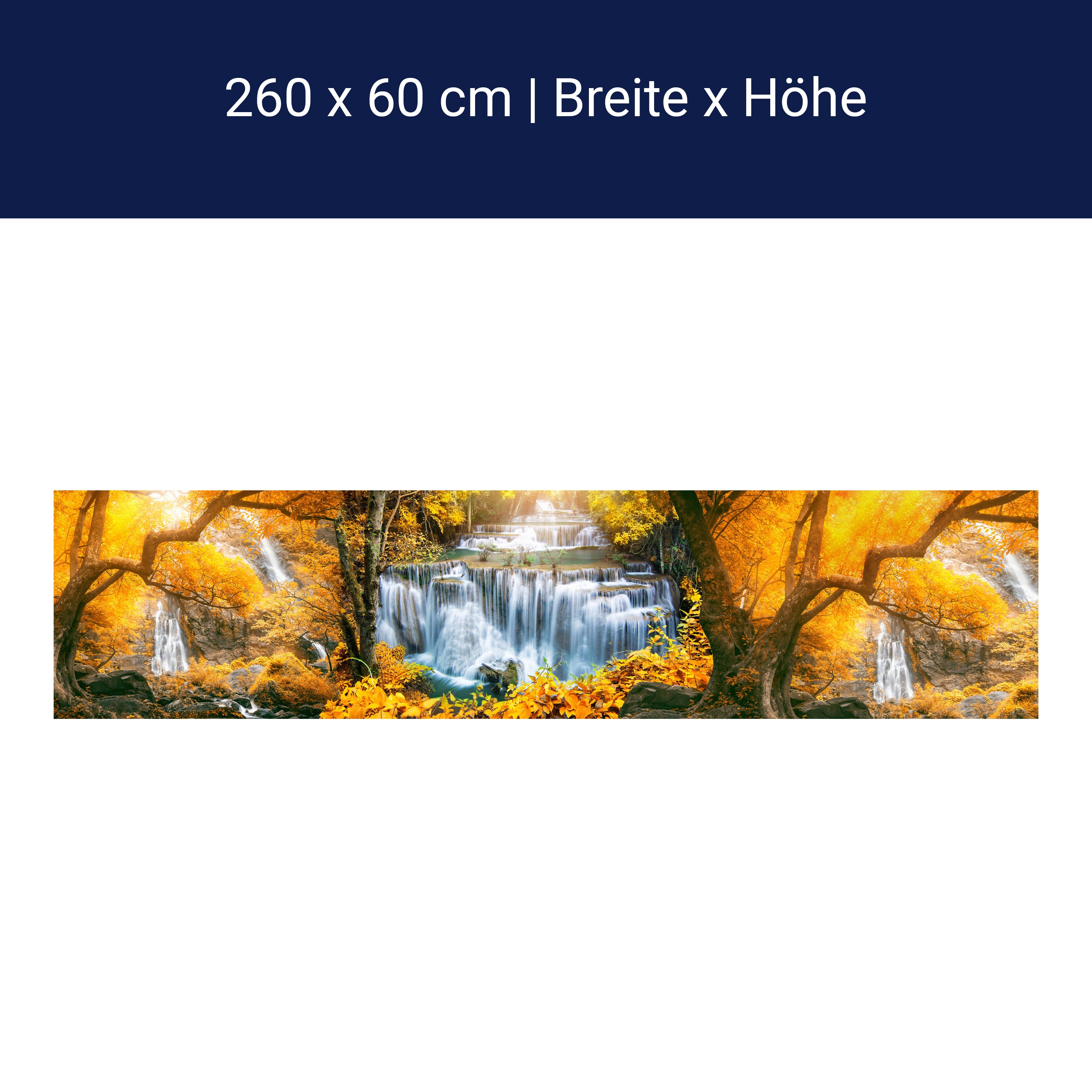 Küchenrückwand Wasserfälle Bäum Herbst Gold M1082 Küchenrückwand Wasserfälle Bäum Herbst Gold M1082