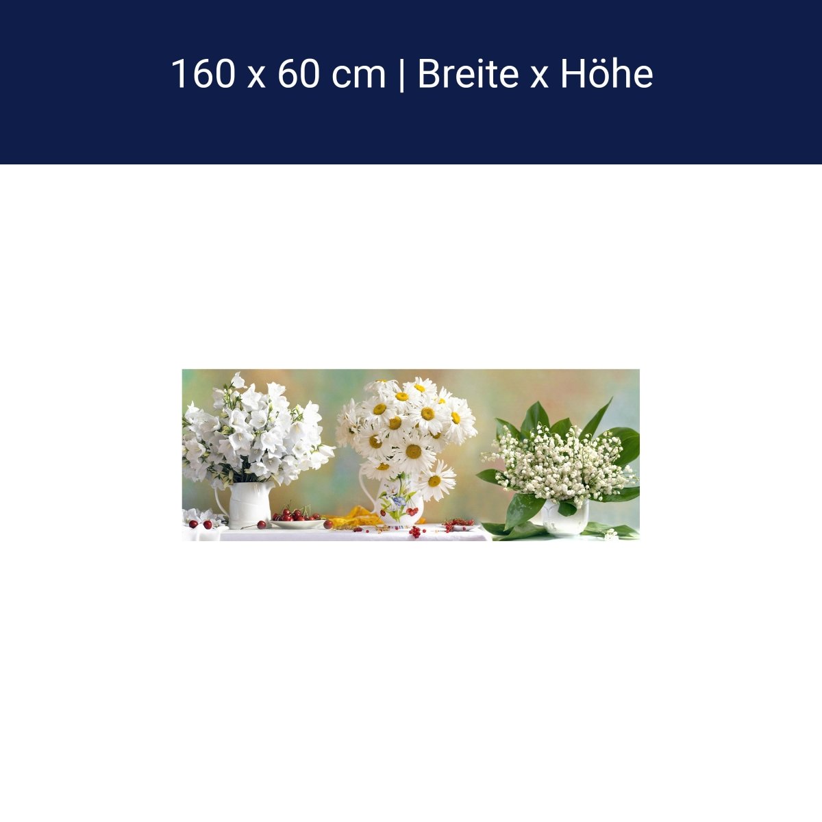 Küchenrückwand Tulpen Gänseblümchen Weiß Kirschen M1088 Küchenrückwand Tulpen Gänseblümchen Weiß Kirschen M1088
