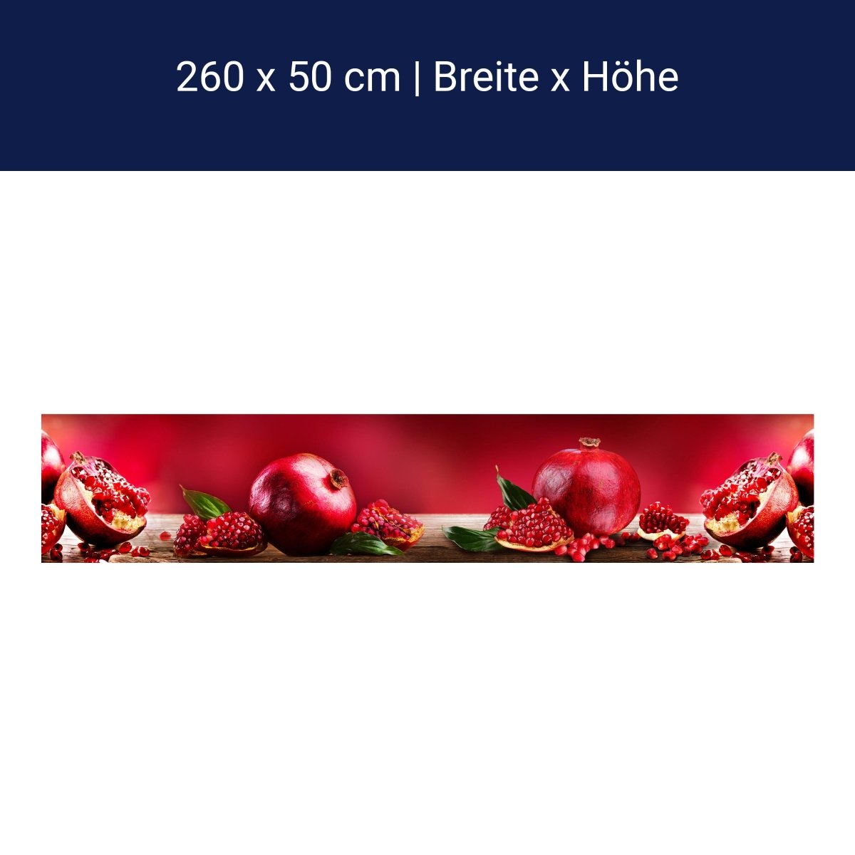 Küchenrückwand Granatapfel Rot Obst M1097 Küchenrückwand Granatapfel Rot Obst M1097
