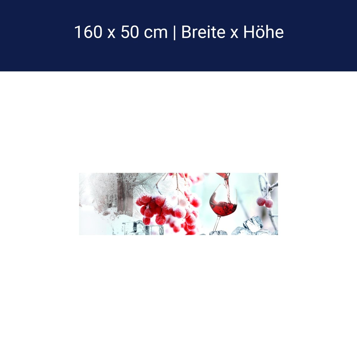 Küchenrückwand Johannisbeere Wein Eis Schnee Frost Rot M1101 Küchenrückwand Johannisbeere Wein Eis Schnee Frost Rot M1101