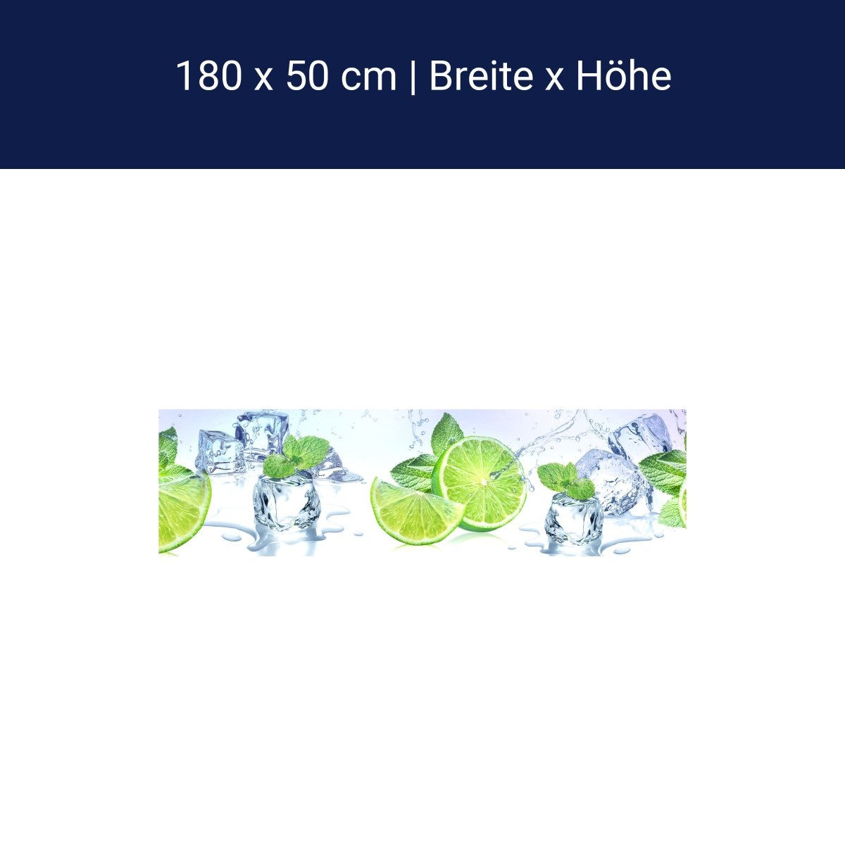 Küchenrückwand Limette Eis Pfefferminze Grün M1103 Küchenrückwand Limette Eis Pfefferminze Grün M1103