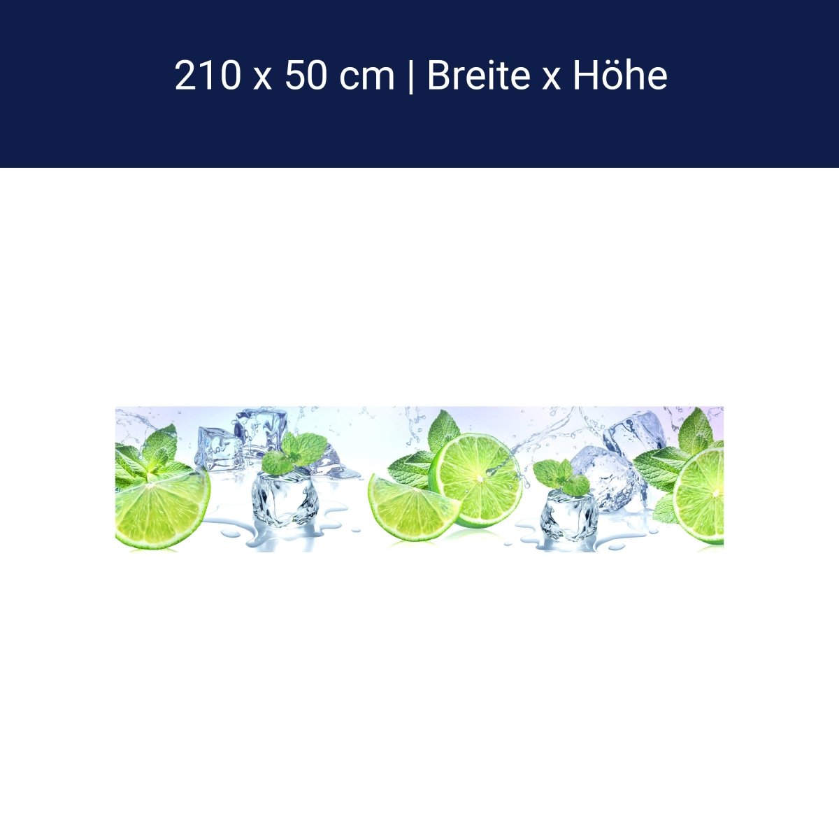 Küchenrückwand Limette Eis Pfefferminze Grün M1103 Küchenrückwand Limette Eis Pfefferminze Grün M1103
