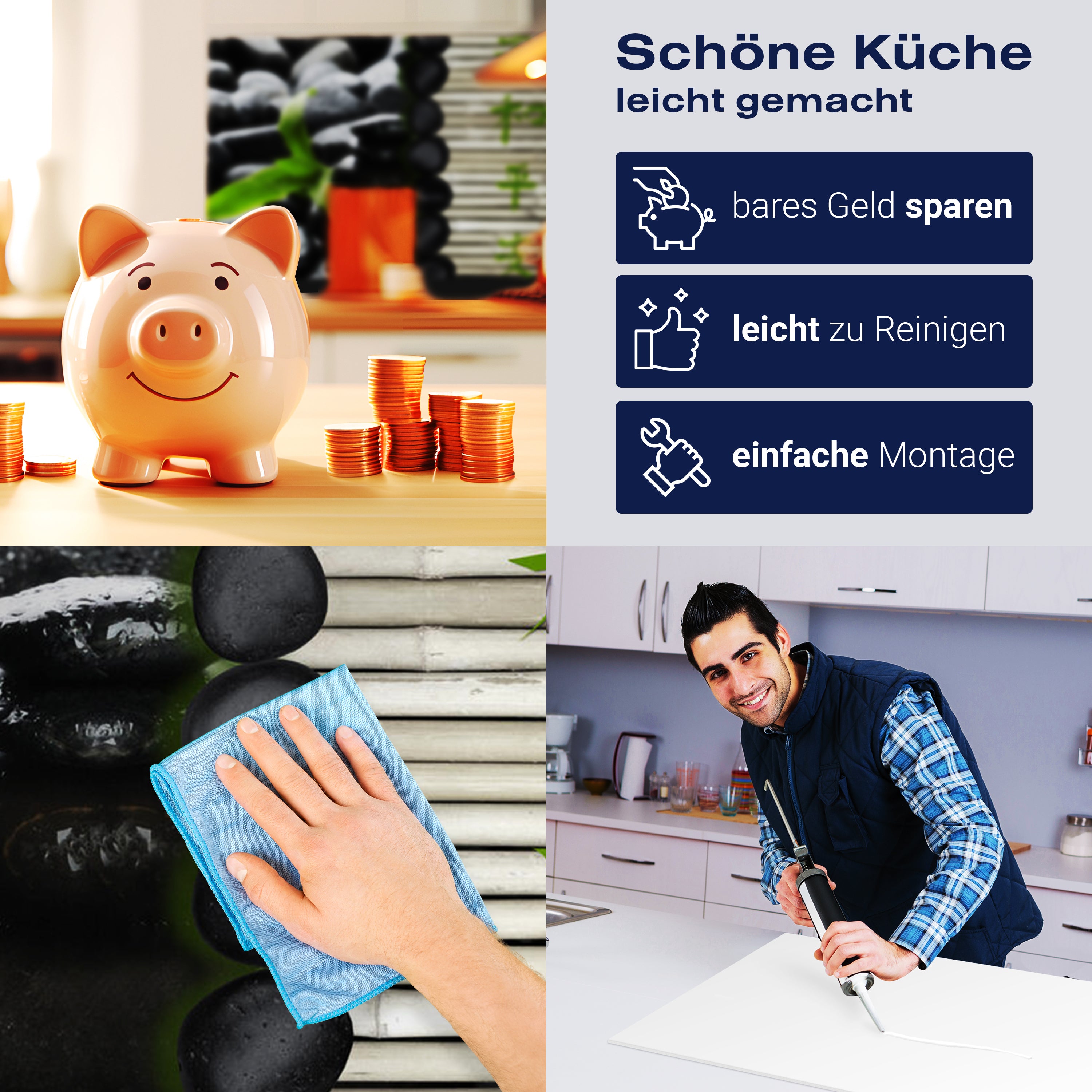 Küchenrückwand Steine schwarz Bambus grün Tropfen Wasse M1111 entdecken - Bild 7 Küchenrückwand Steine schwarz Bambus grün Tropfen Wasse M1111 entdecken - Bild 7