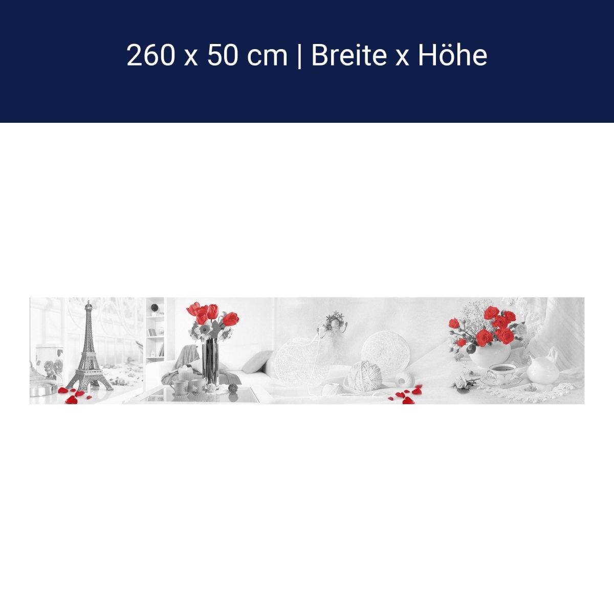 Küchenrückwand Weiß Rot Engel Wolle Rosen Porzellan M1114 Küchenrückwand Weiß Rot Engel Wolle Rosen Porzellan M1114