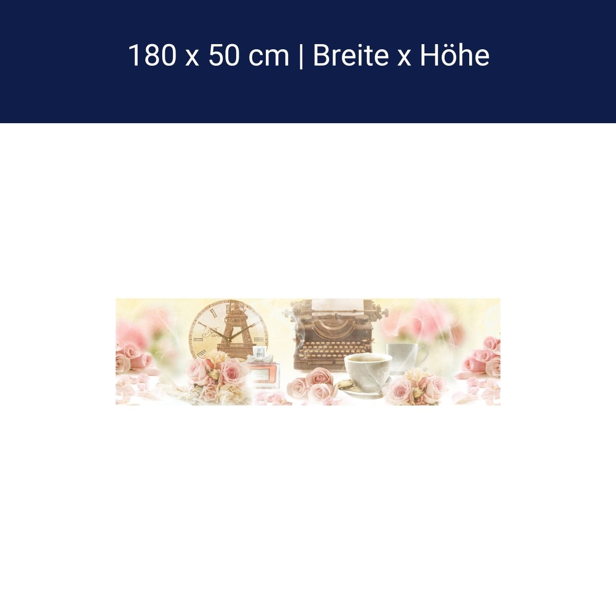 Küchenrückwand Rosen Rauch Uhr Schreibmaschine Kaffee M1118 Küchenrückwand Rosen Rauch Uhr Schreibmaschine Kaffee M1118